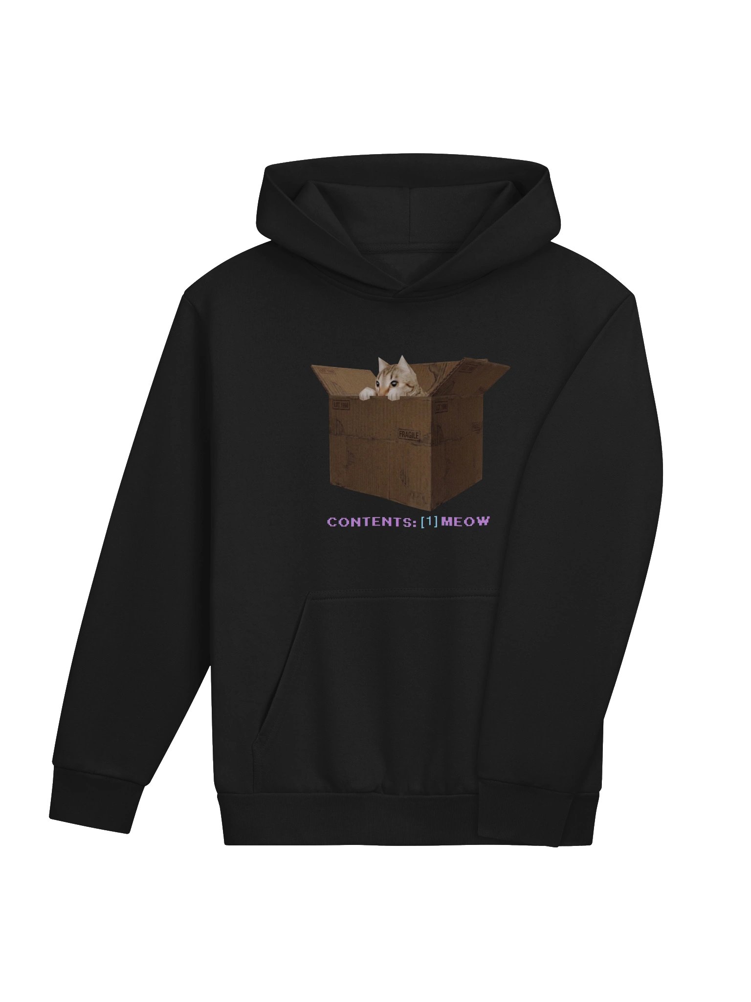 The "Low-Poly Meow" Heavyweight Hoodie product image (4)