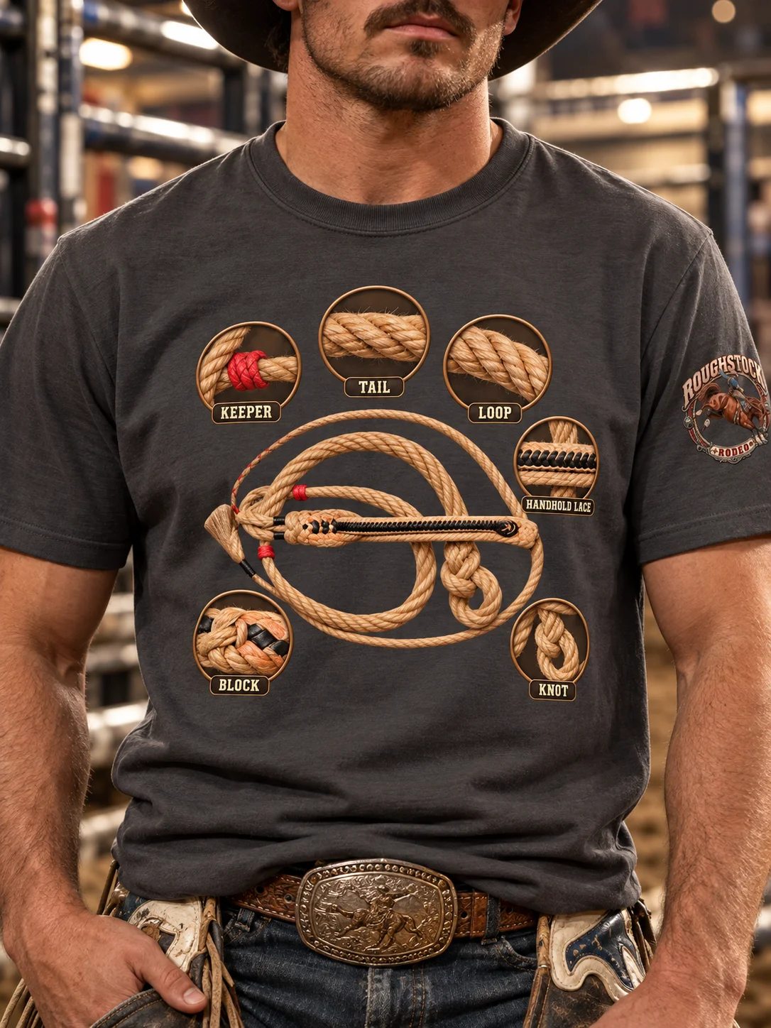 Bull Rope Anatomy Rodeo T-Shirt | ROUGHSTOCK RODEO™ product image (91)