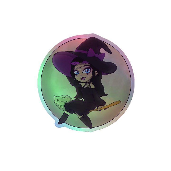 Witchy Gigi Holographic Sticker product image (2)