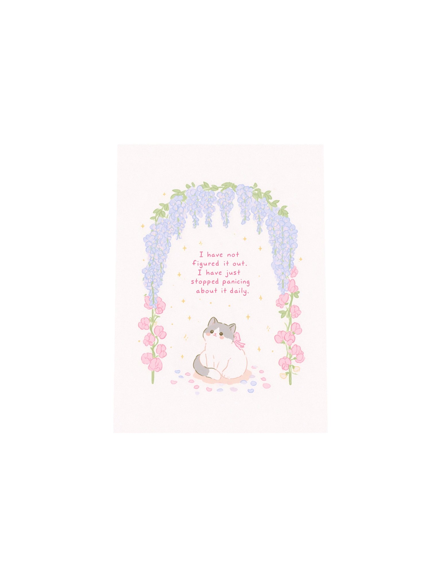 Pastel Cat Quote Poster product image (31)