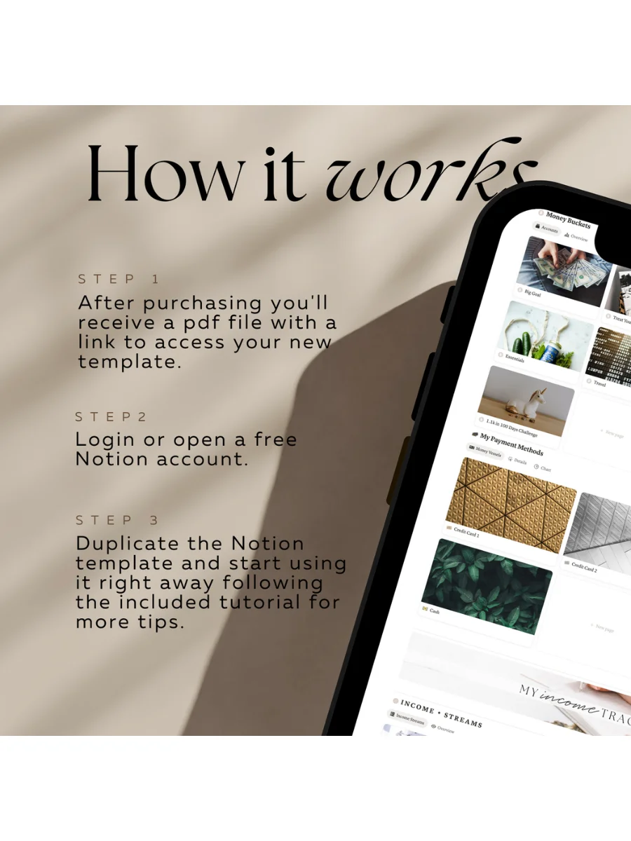 Aesthetic Notion Financial Planner Template product image (9)