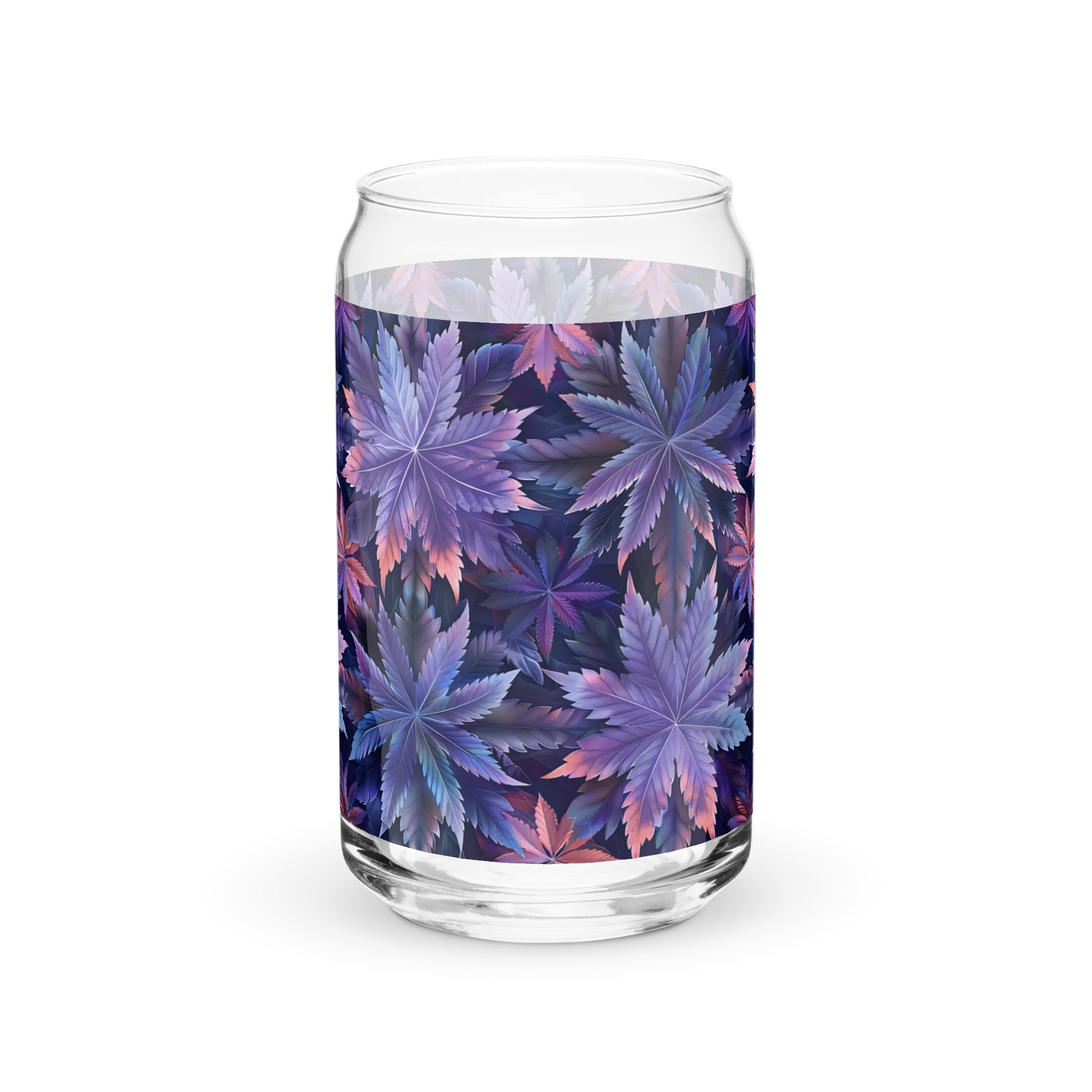 Cannabis - Indica Dreams- Design on 16 oz Can-Shaped Glass product image (1)