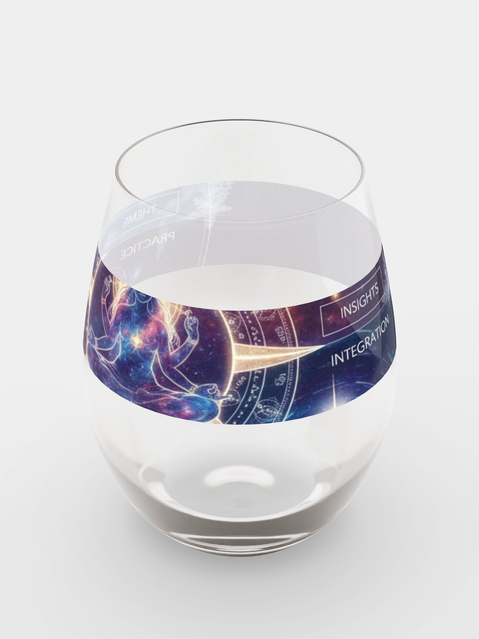 Cosmic Meditation Stemless Wine Glass product image (5)