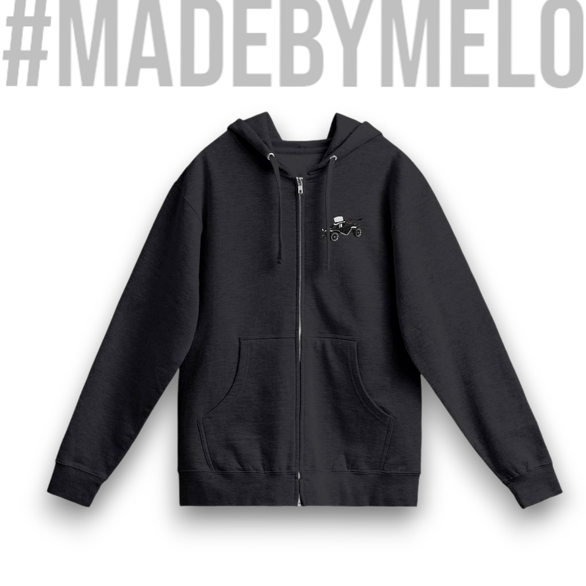 Fancy Carball Bot - Classic Zip Hoodie | #MadeByMELO product image (2)