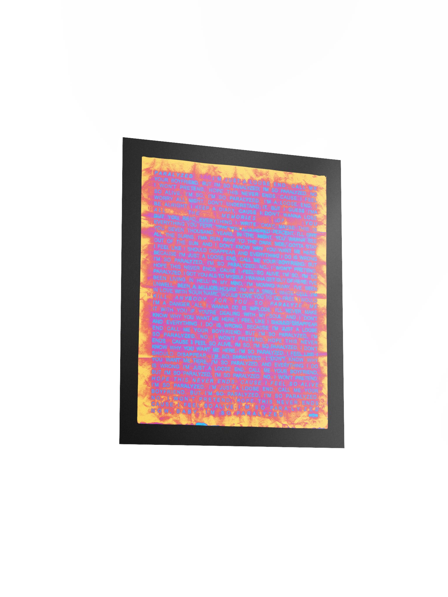 PARALYZED HEAT WAVE POSTER product image (7)