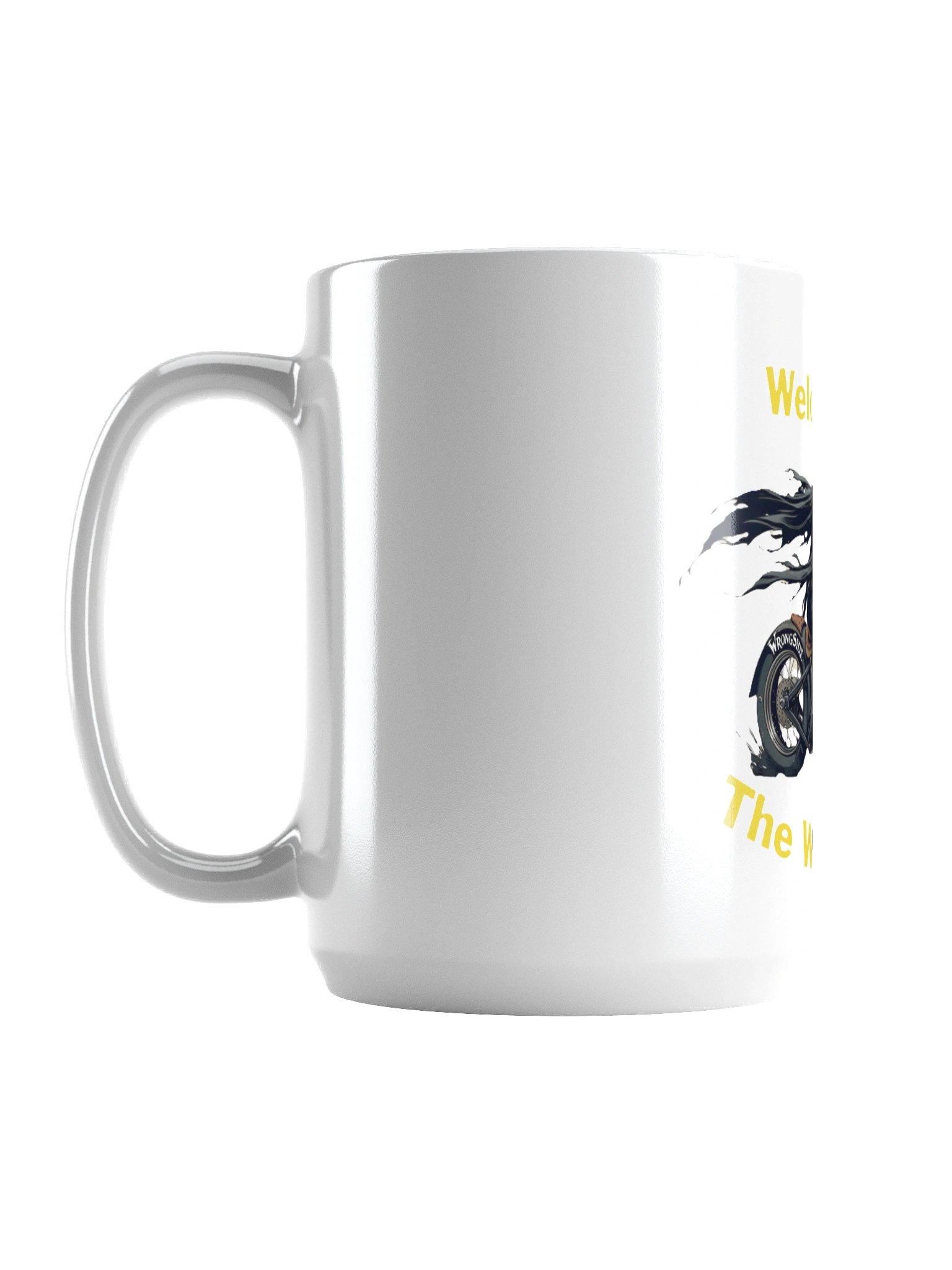 Grim Reaper Ride White Glossy Mug product image (1)