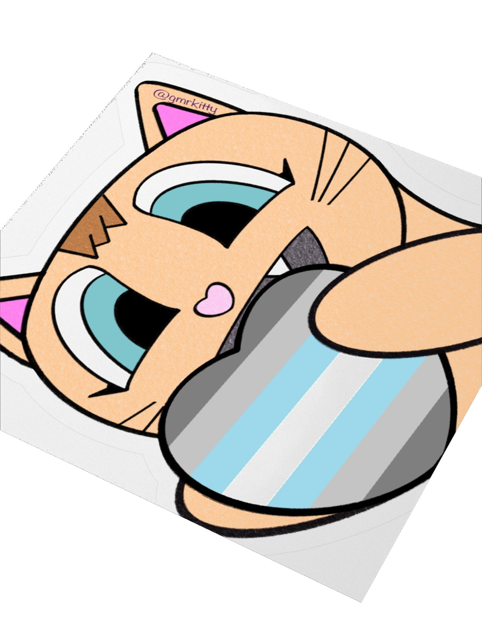 Demiboy Pride Kitty Sticker product image (8)