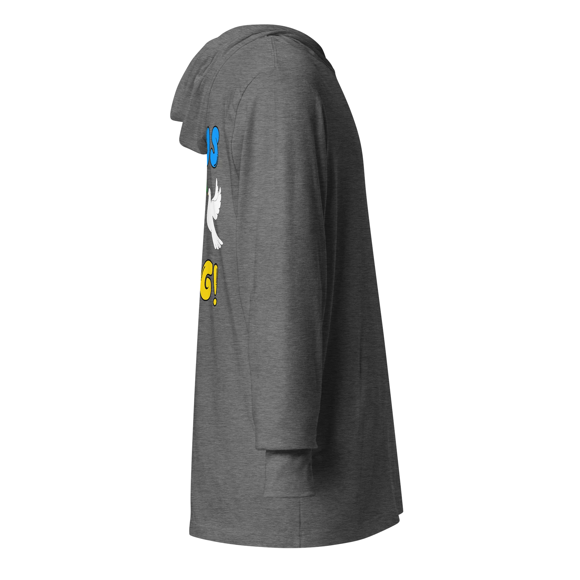 Dove of Peace/ Jesus is King Hooded Long-Sleeve Tee product image (4)