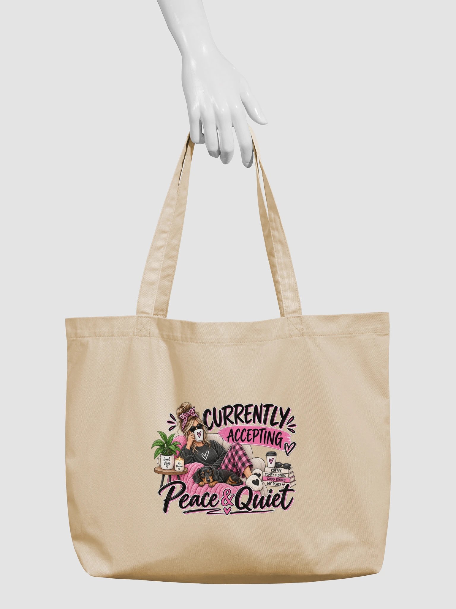 Peace & Quiet — Organic Cotton Tote product image (5)