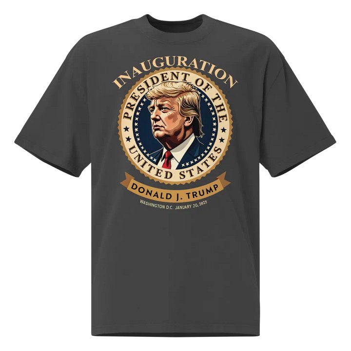 Donald J. Trump Presidential Inauguration Emblem Oversized Tee product image (1)