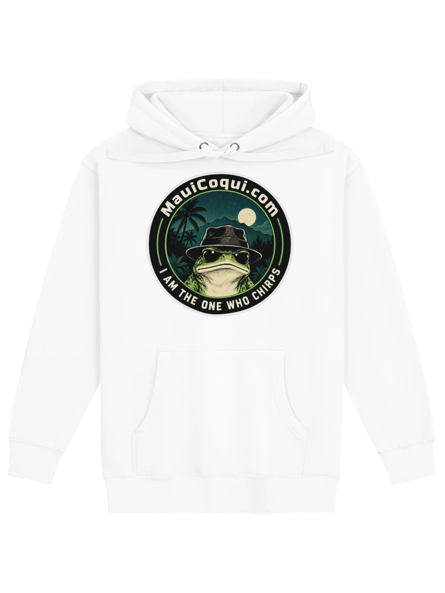 Heisenfrog Hoodie - I am the one who chirps - White product image (1)