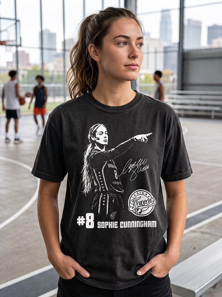 Sophie Cunningham Point Signature Basketball Shirt – Women’s Hoops Fan Tee product image (2)