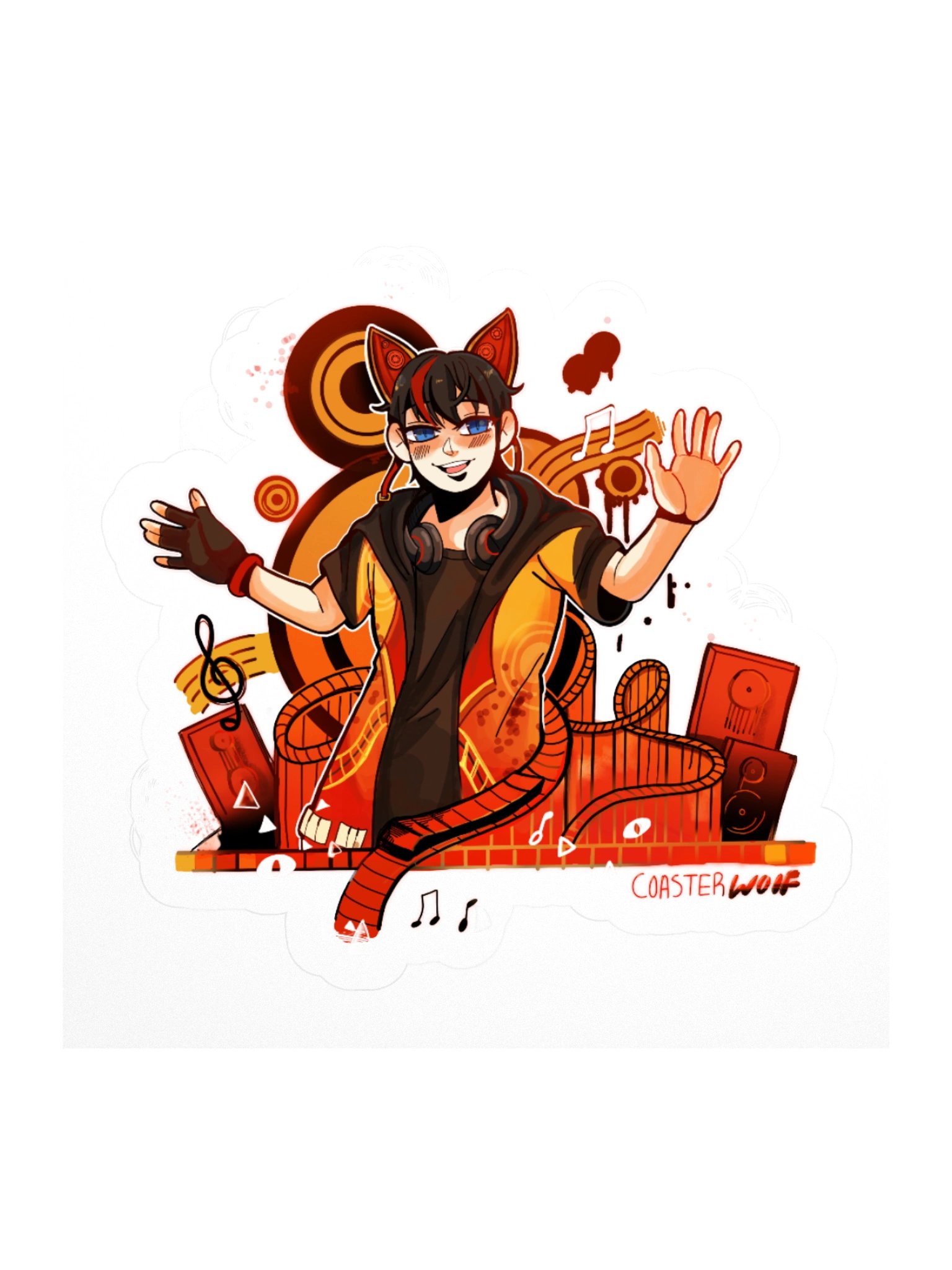 Coaster metro thrill vibes Sticker product image (3)