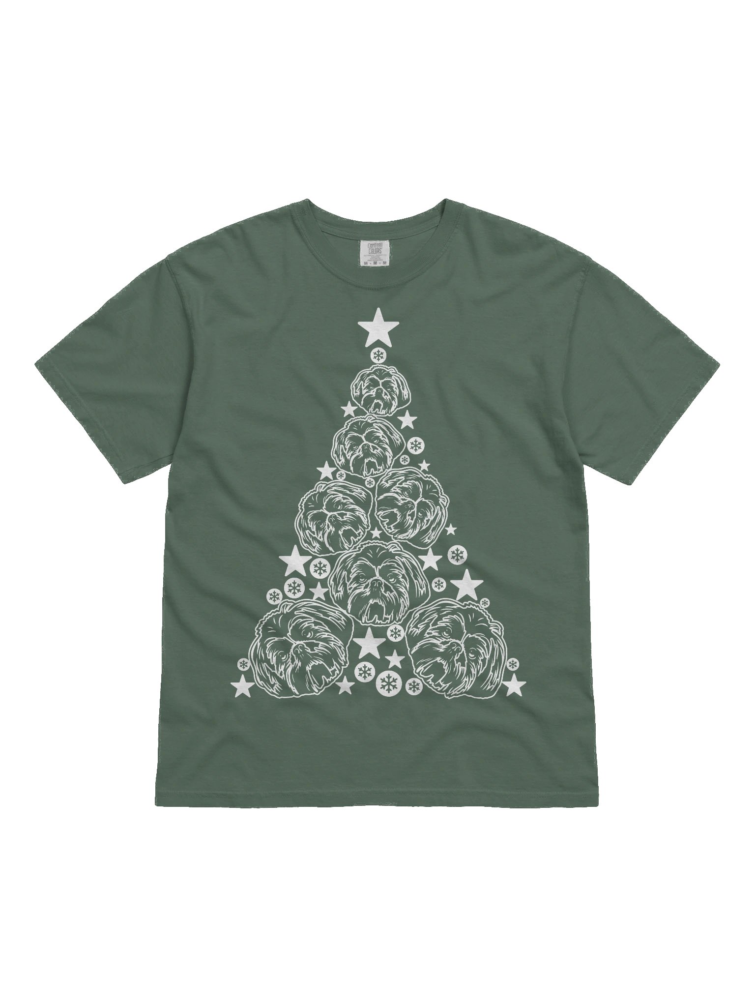 Shih Tzu(2) Christmas Tree T-Shirt product image (2)