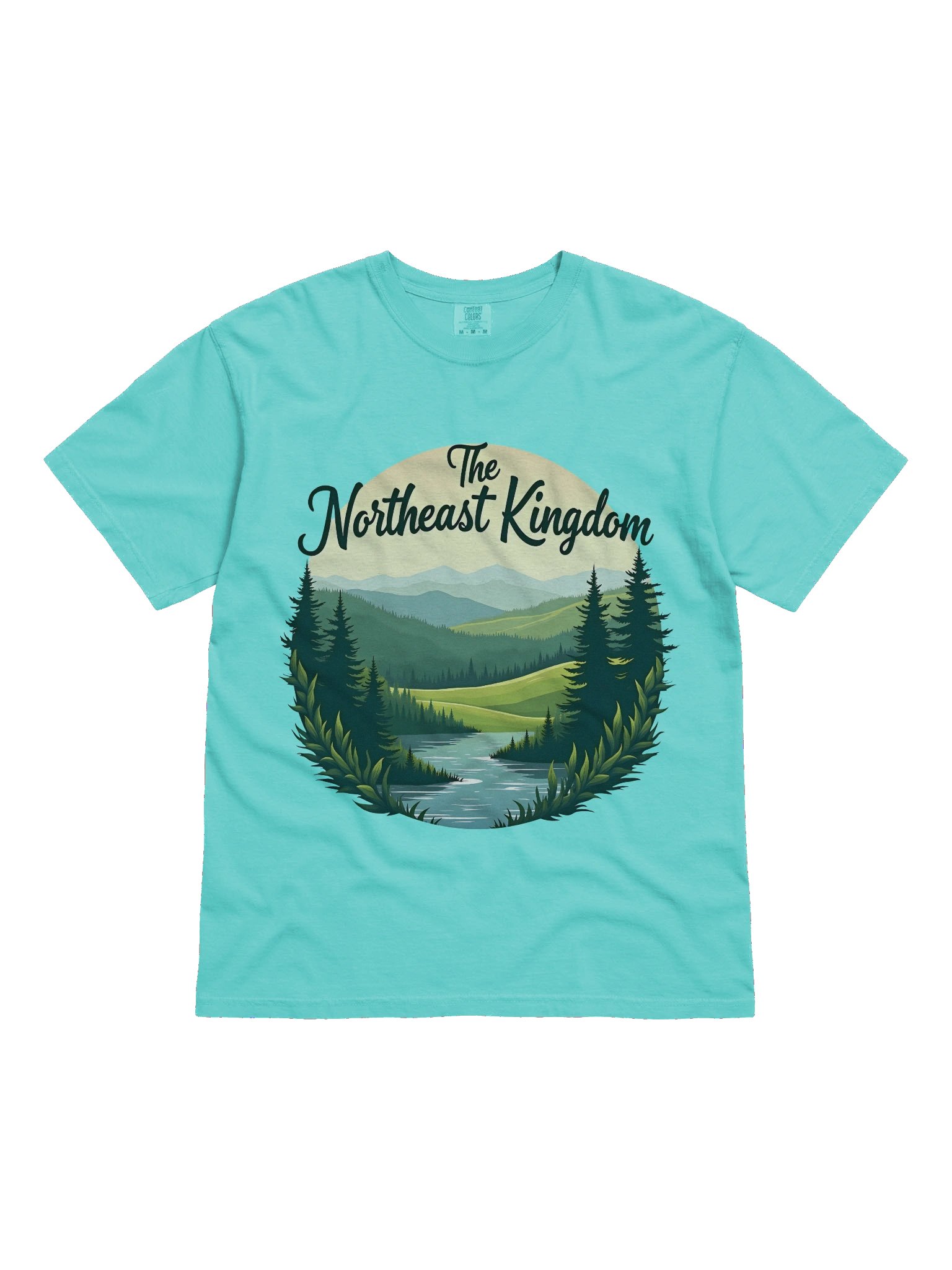 Scenic Northeast Kingdom Landscape Design – Nature-Inspired Artwork T-shirt product image (1)