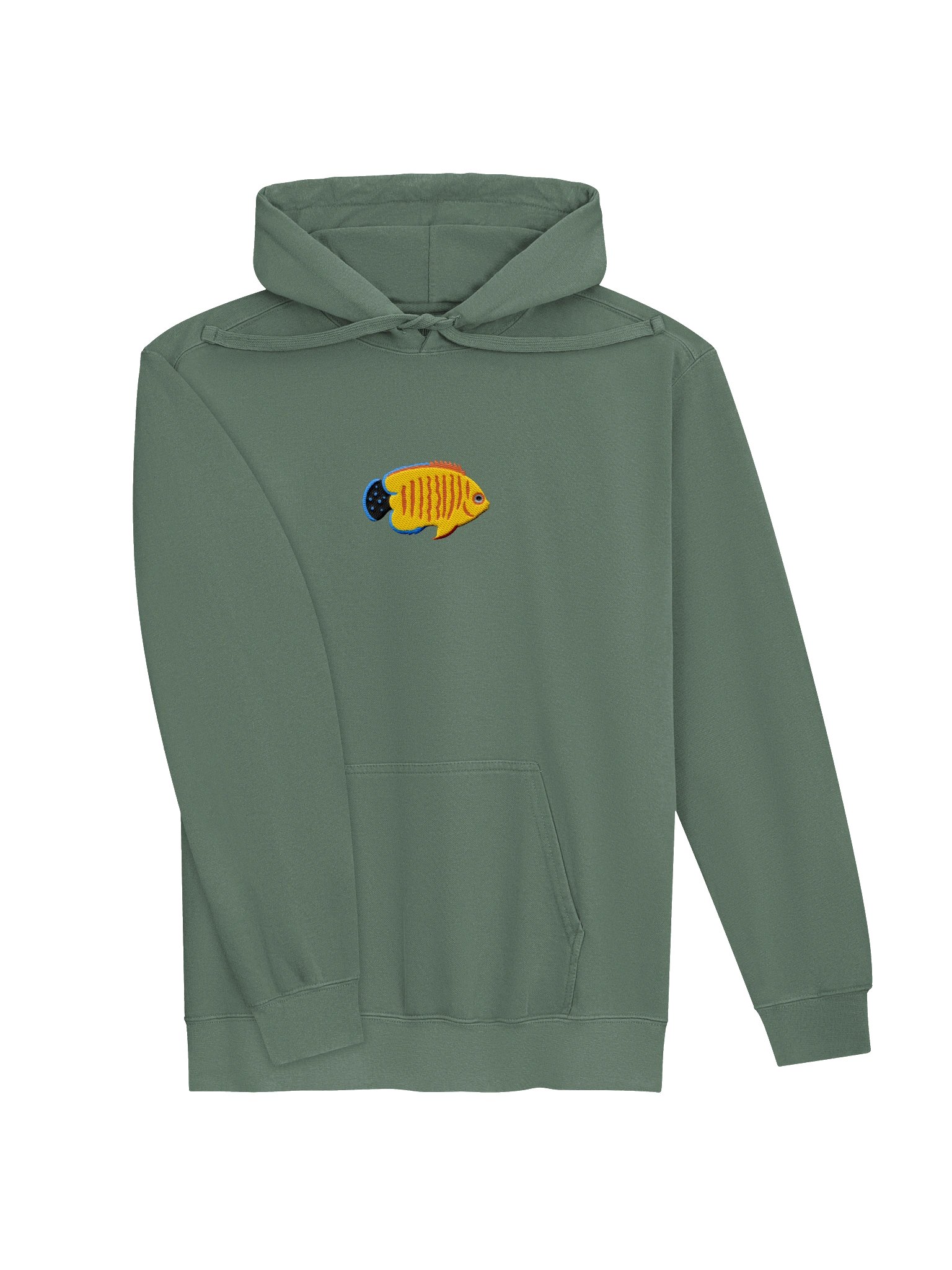 Hybrid Eibli Angelfish Embroidered Premium Hoodie | Saltwater Reef Aquarium Fish & Marine Life Apparel product image (6)