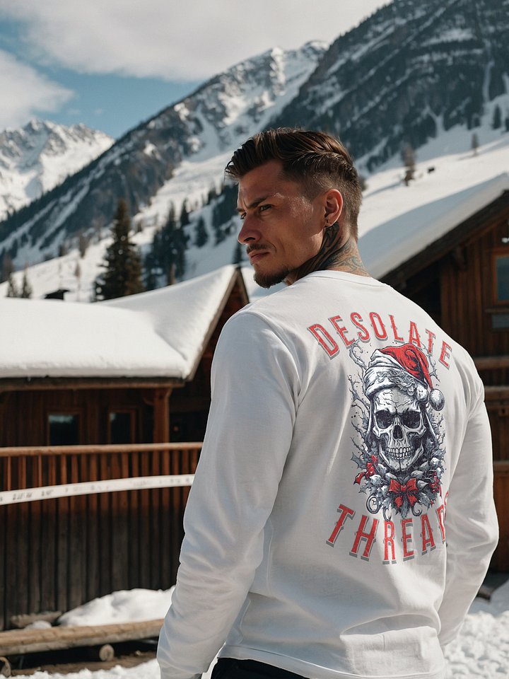 The Ghost of Tattoo's Past Christmas Fitted Long Sleeve Tee product image (1)