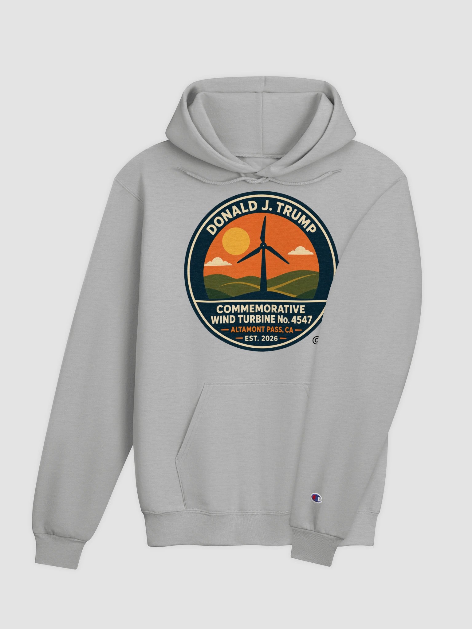 Champion Unisex Hoodie - Donald J. Trump Commemorative Wind Turbine No. 4547™ product image (4)