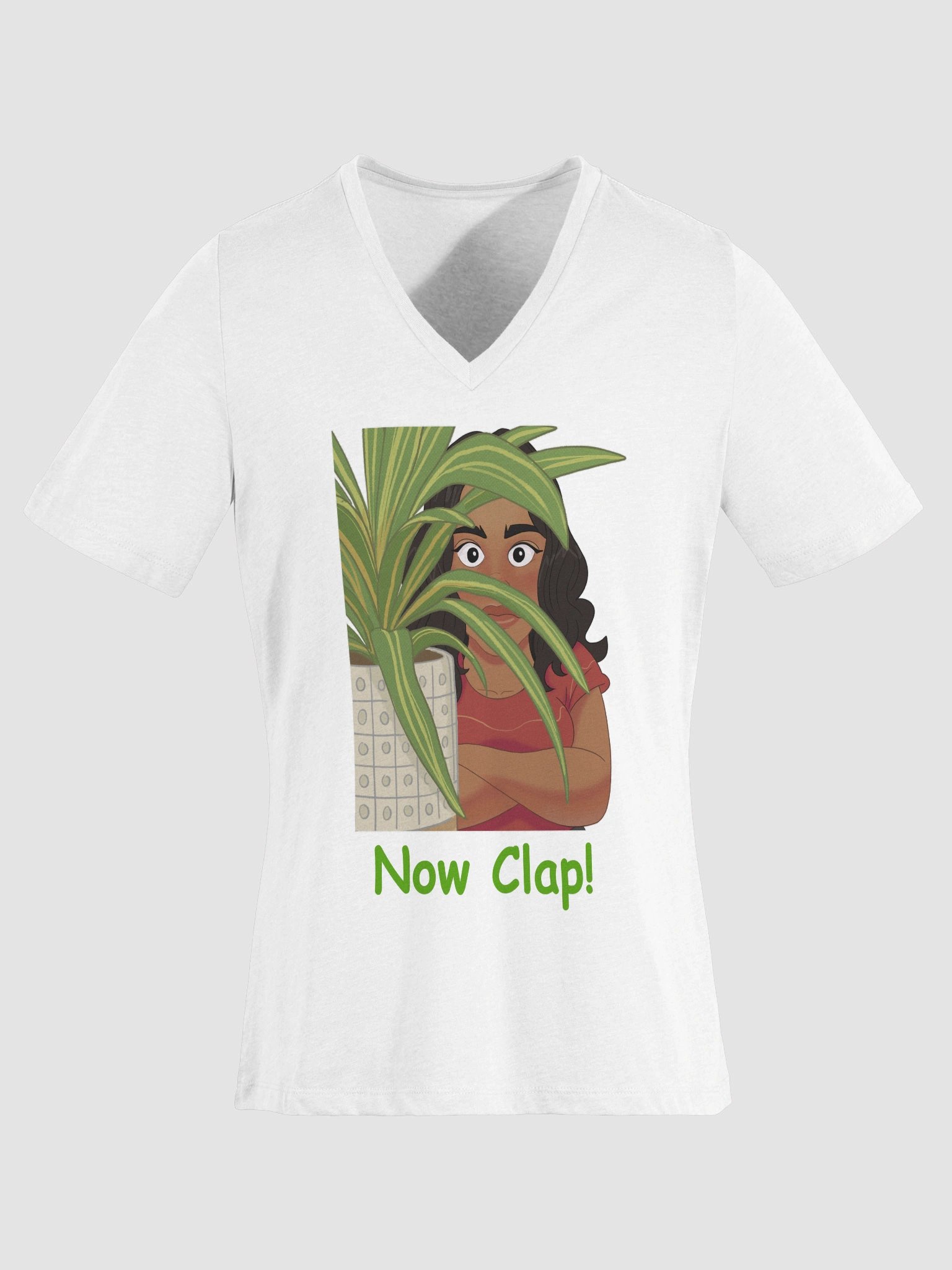 Women's Now Clap! V Neck Tee Shirt product image (72)