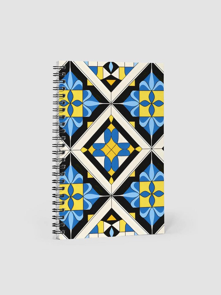 Symmetrical Geometric Bliss Spiral Notebook product image (1)