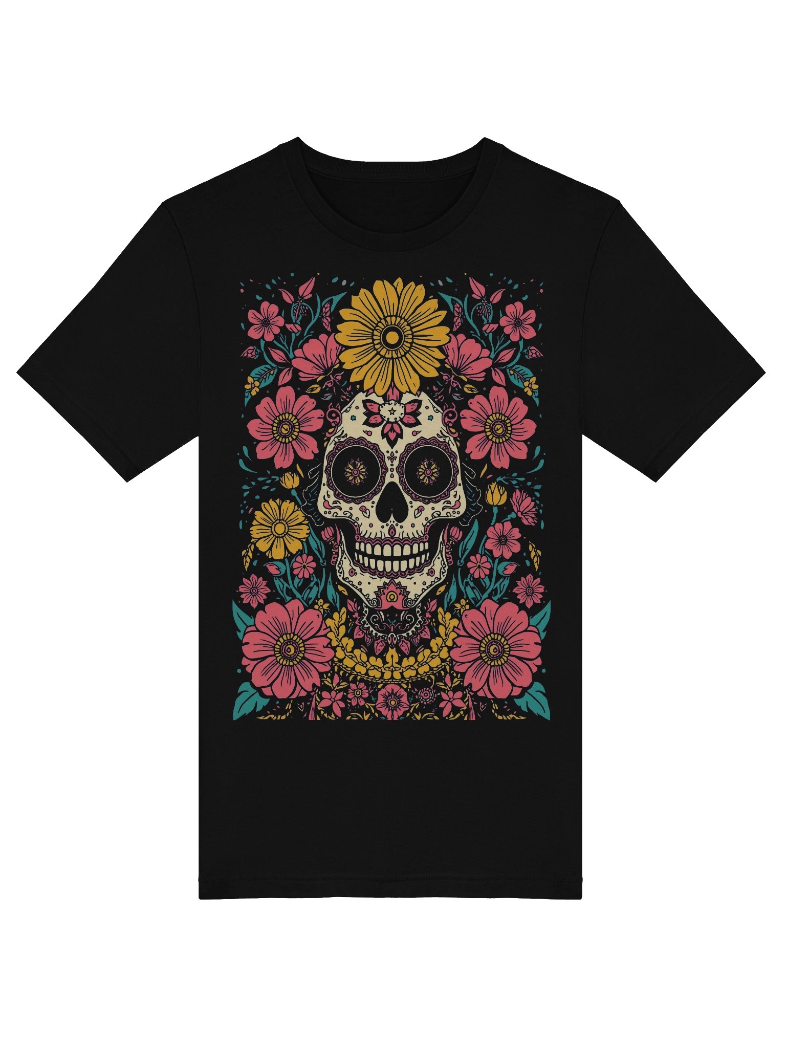 Ornate Sugar Skull Supersoft Tee product image (3)