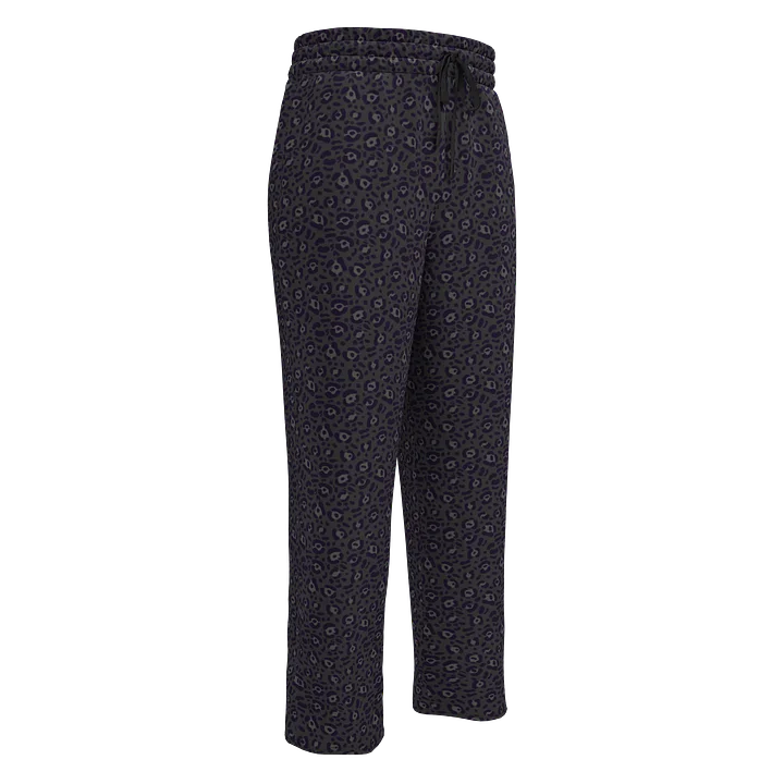 Black Leopard Print Joggers for Casual Comfort product image (1)