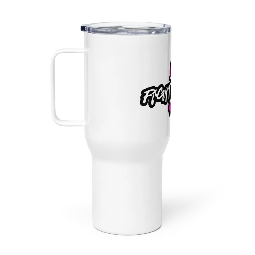 Breast Cancer Awareness Travel Mug With Handle product image (2)