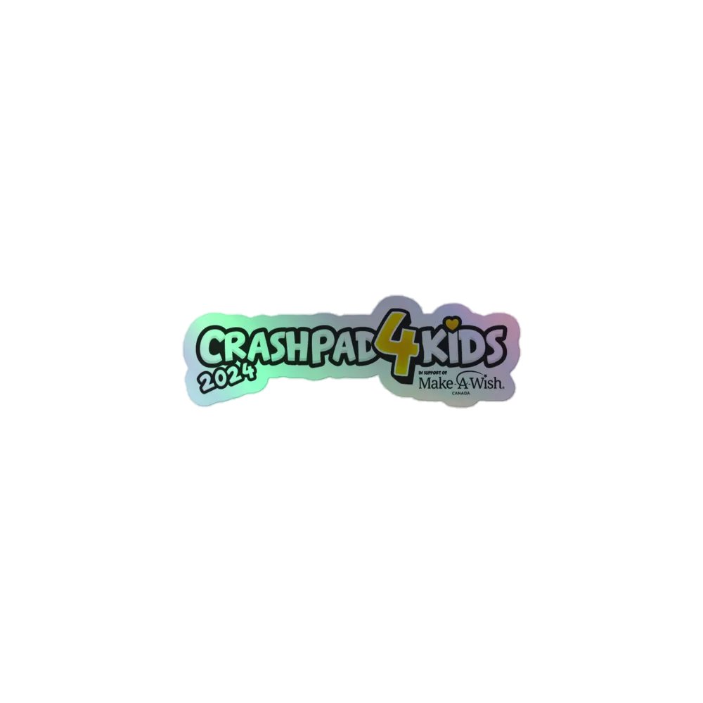 CrashPad4Kids 2024 - Holographic Sticker product image (1)