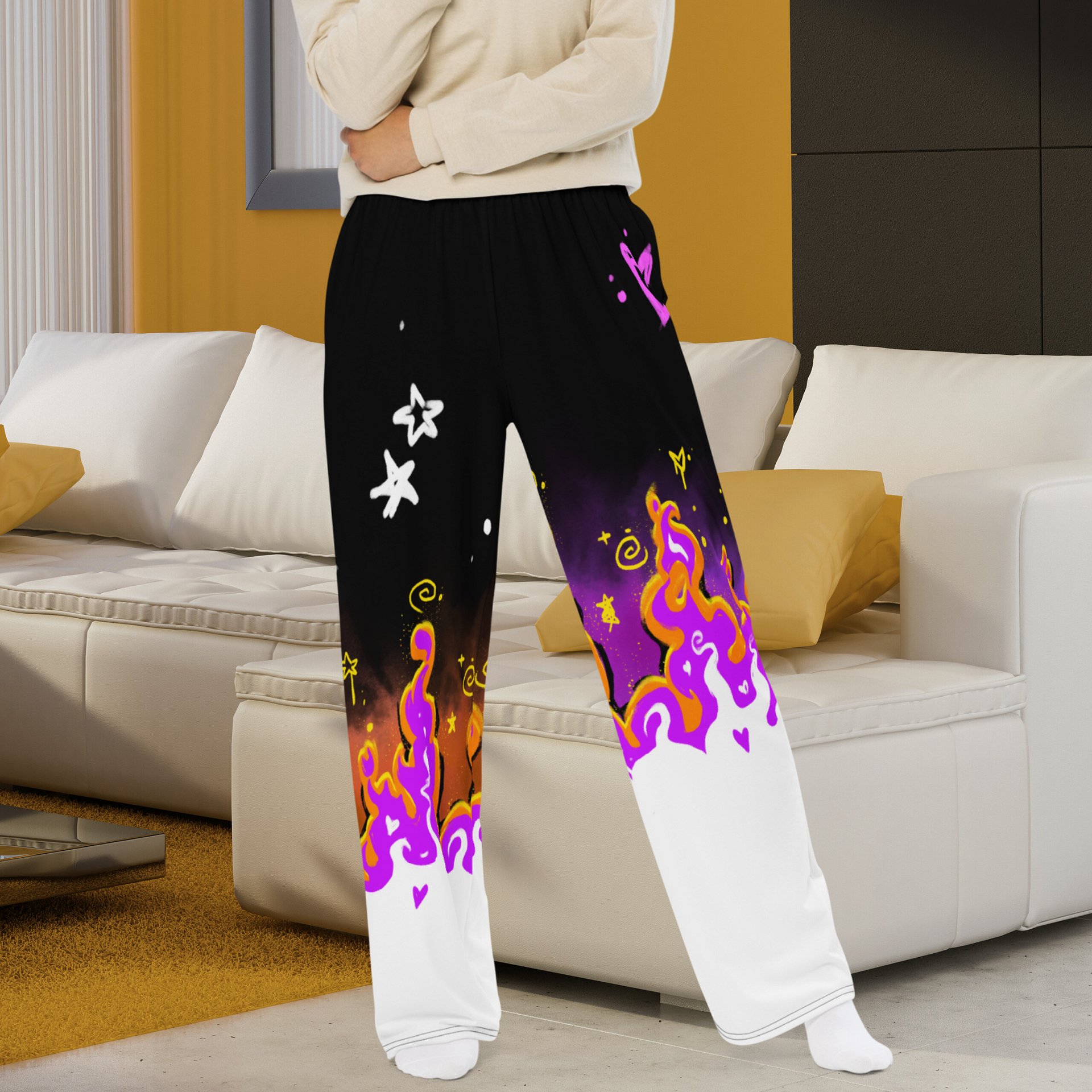 RISE Collection: Subtle Nonbinary Pride Phoenix Wide Leg Pants product image (1)