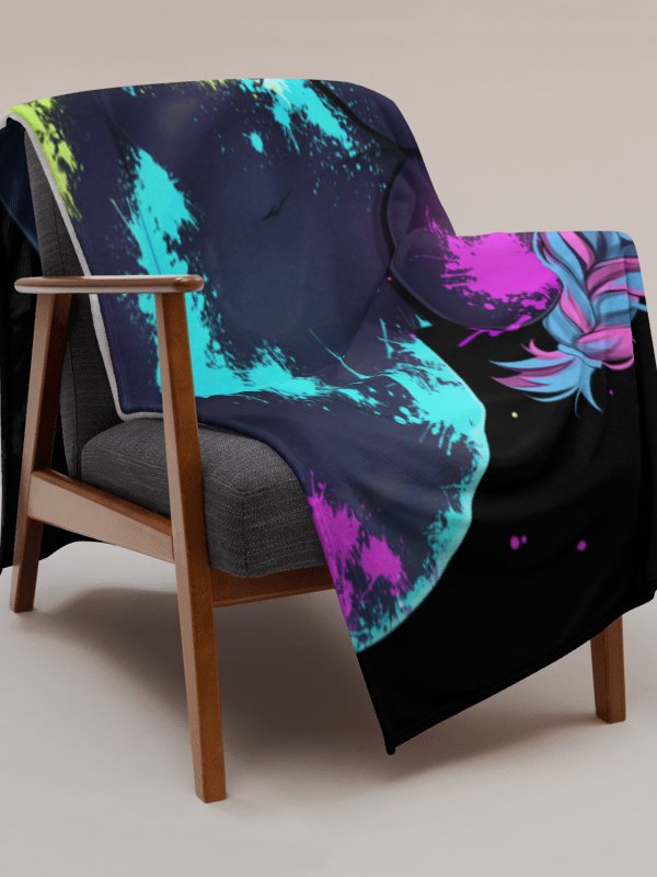 MooMoo Rave Paint Throw Blanket product image (2)