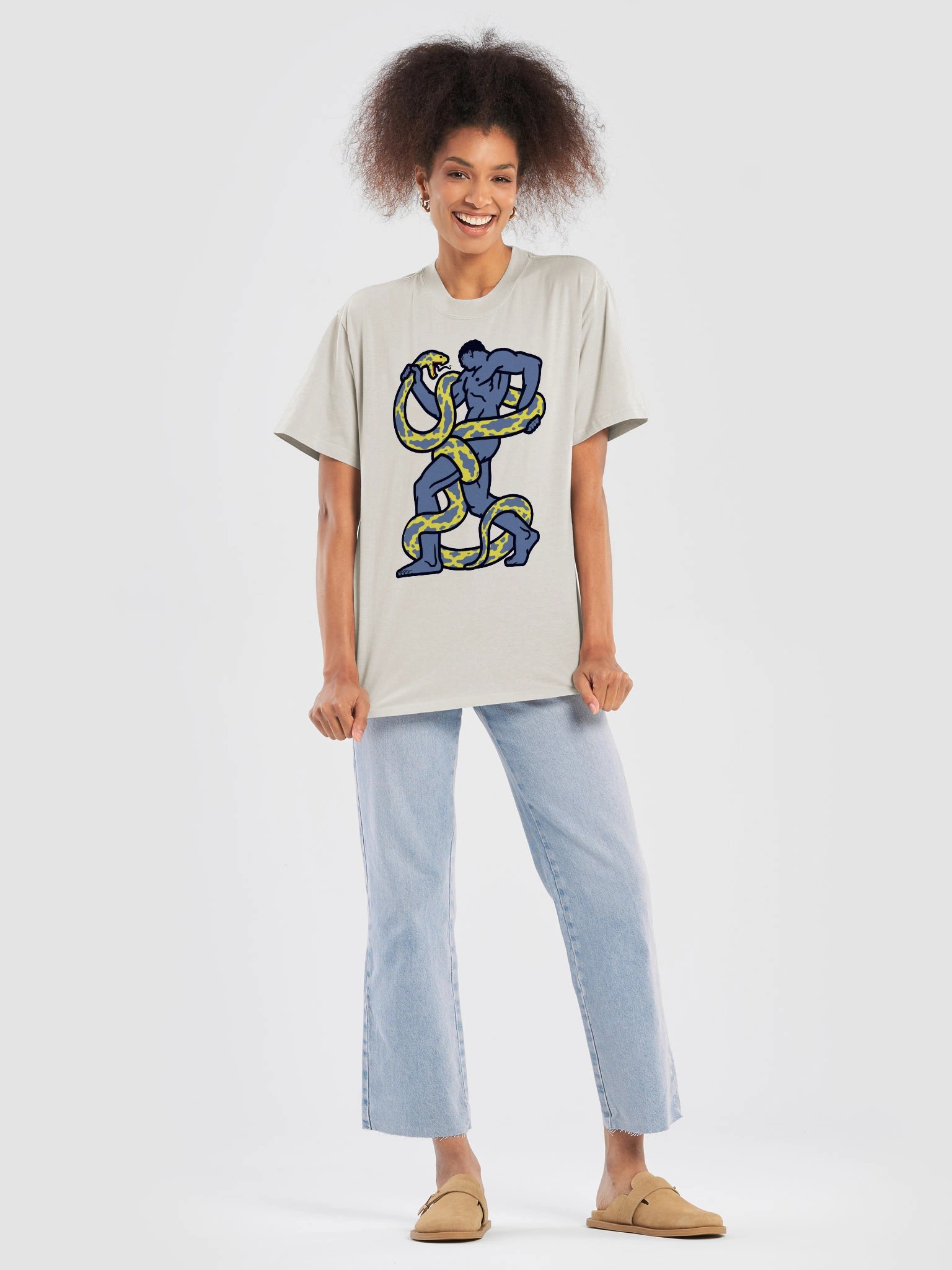 Color Logo Oversized Faded Tee product image (7)