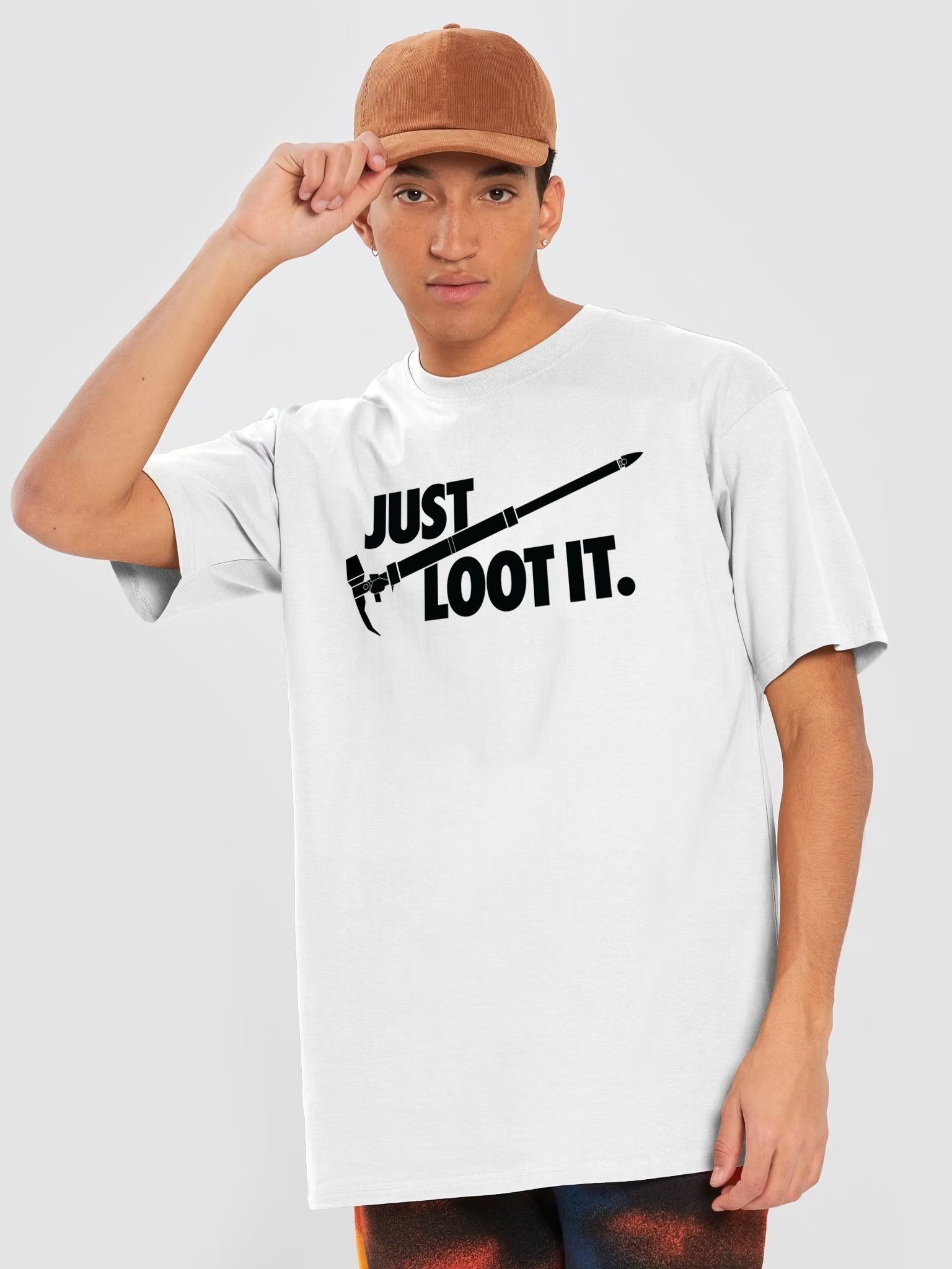 Just Loot It Premium Tee (White) product image (2)