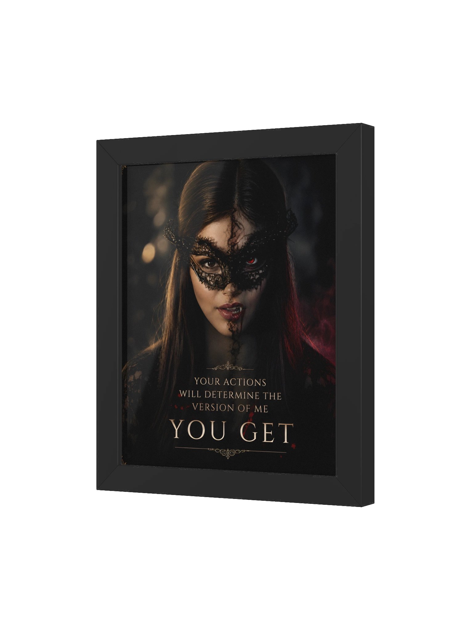 Dark Glamour Quote Framed Poster product image (3)