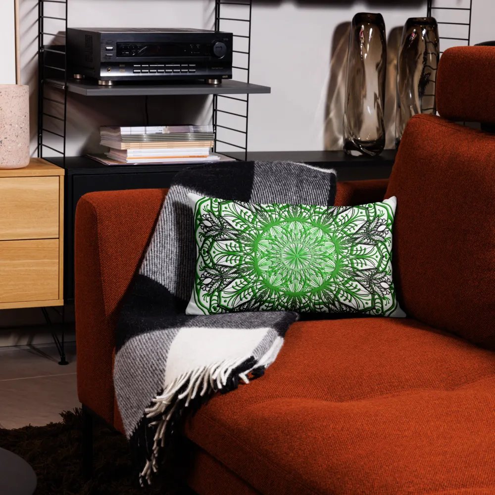 Verdant Symmetry Premium Pillow Case product image (2)