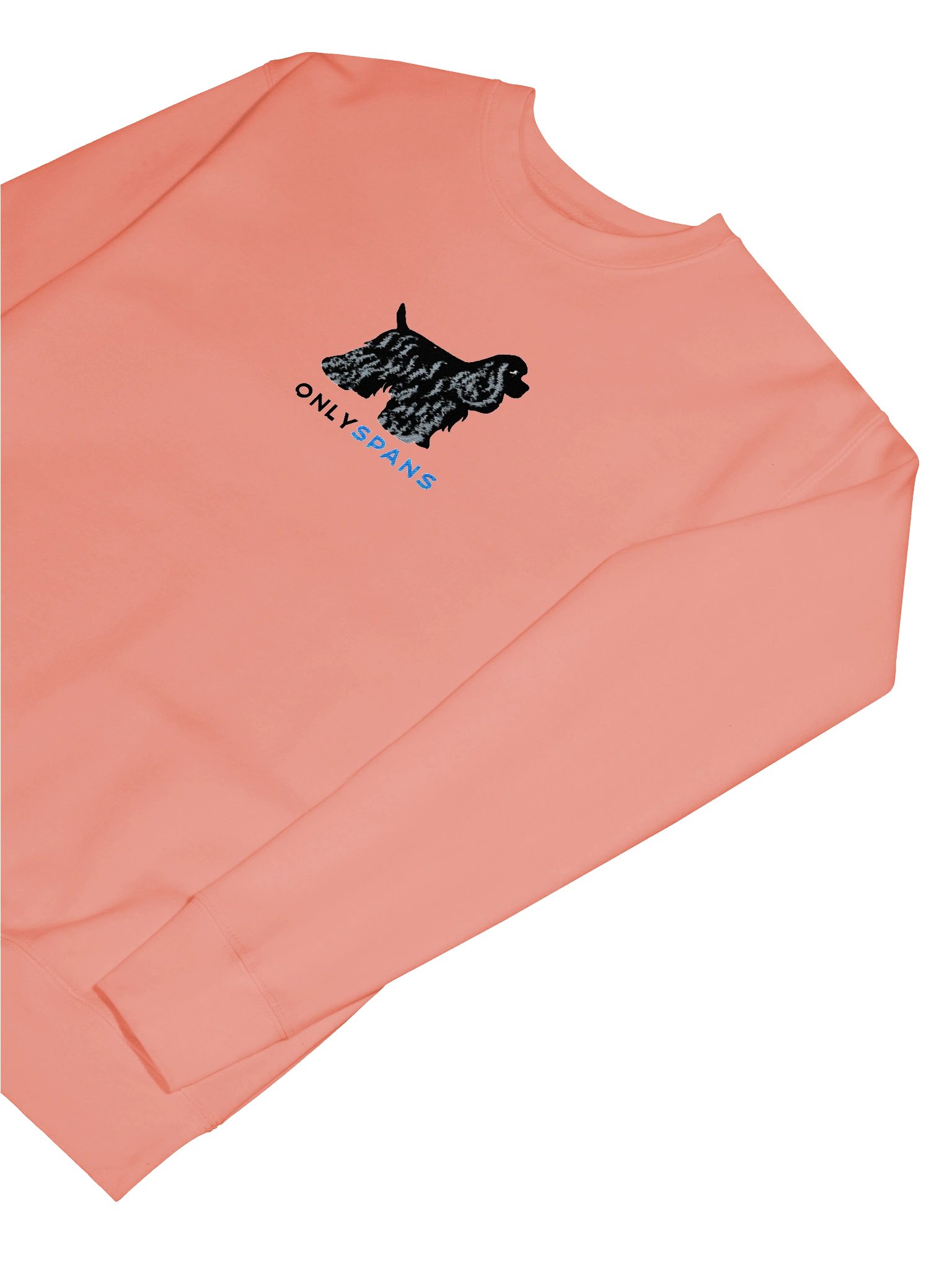 Only Spans Sweatshirt (Embroidered) of an American Cocker Spaniel(Black) product image (21)