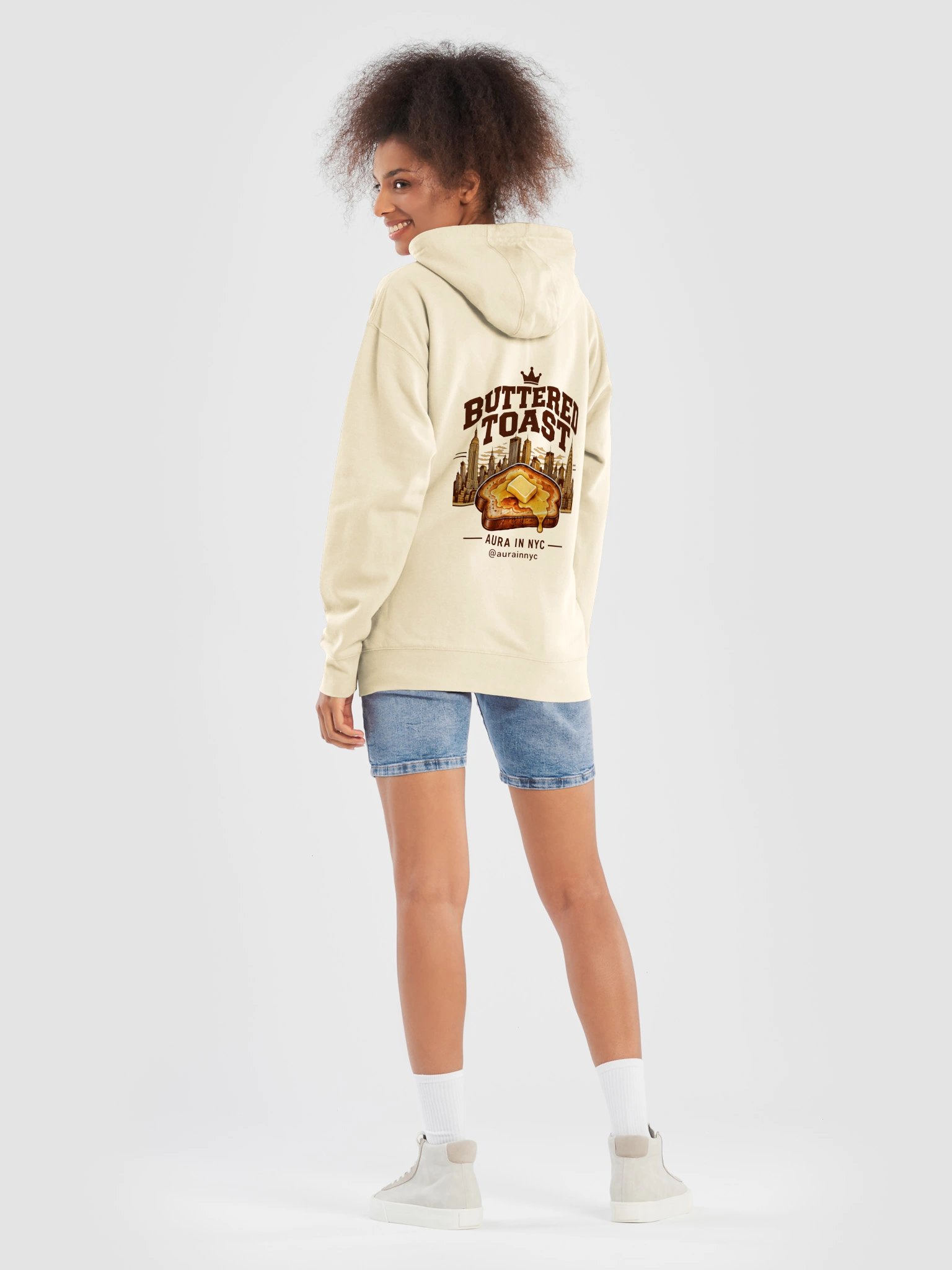 Buttered Toast City - Full Back Premium Hoodie product image (8)