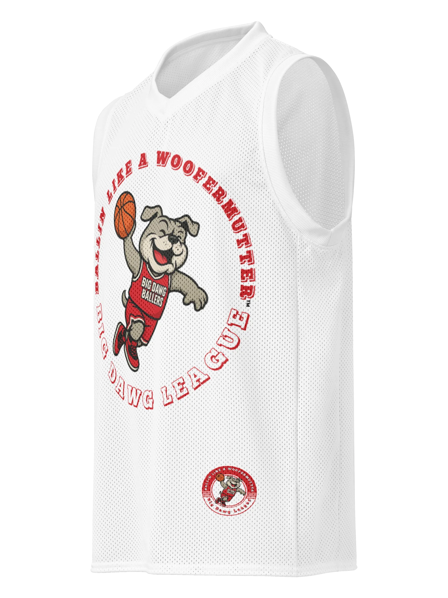 Bulldog Ballin Like A WooferMutter™ Premium Basketball Jersey product image (2)