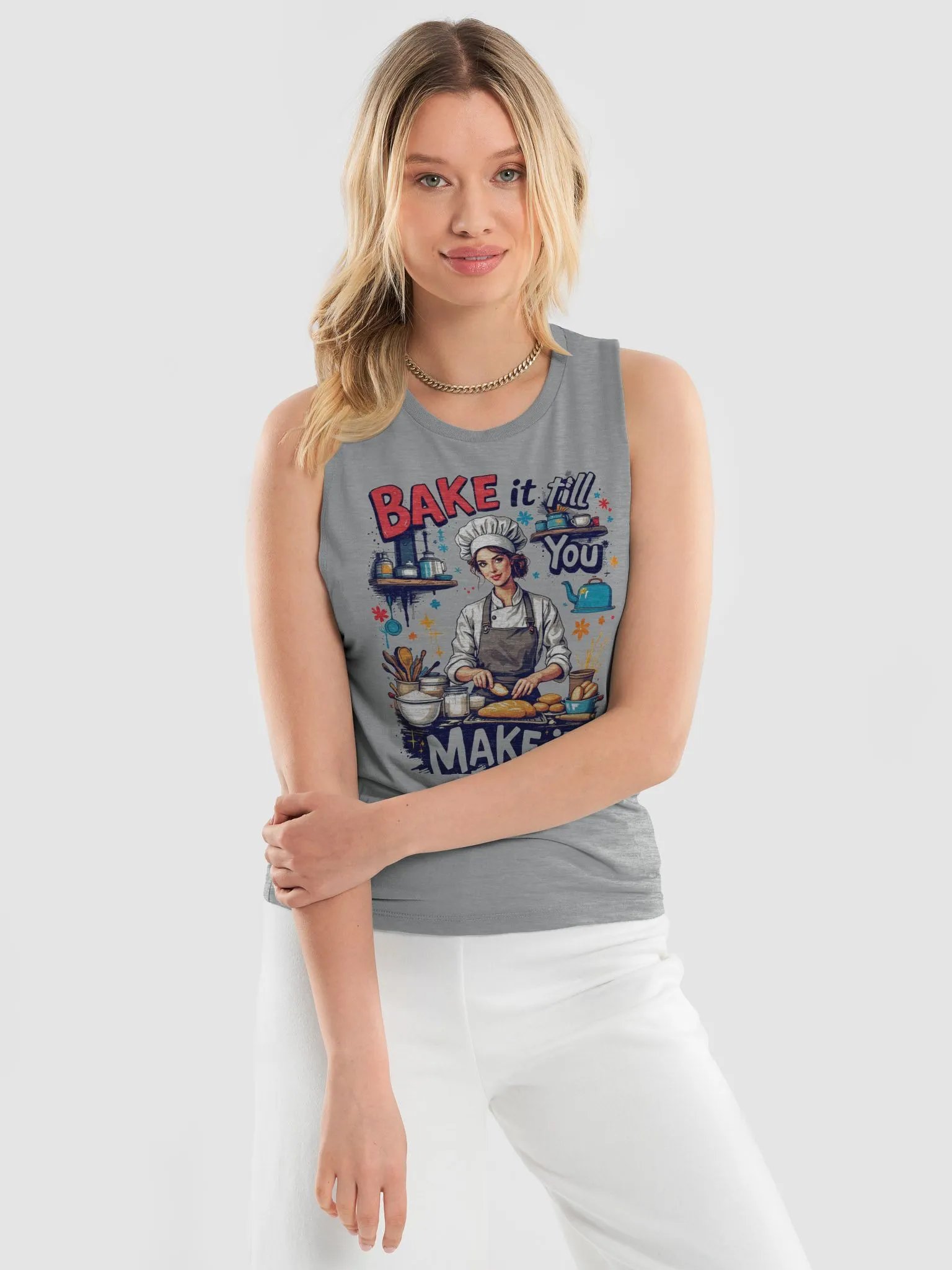 Bake it Till You Make it Chef Muscle Tank product image (14)