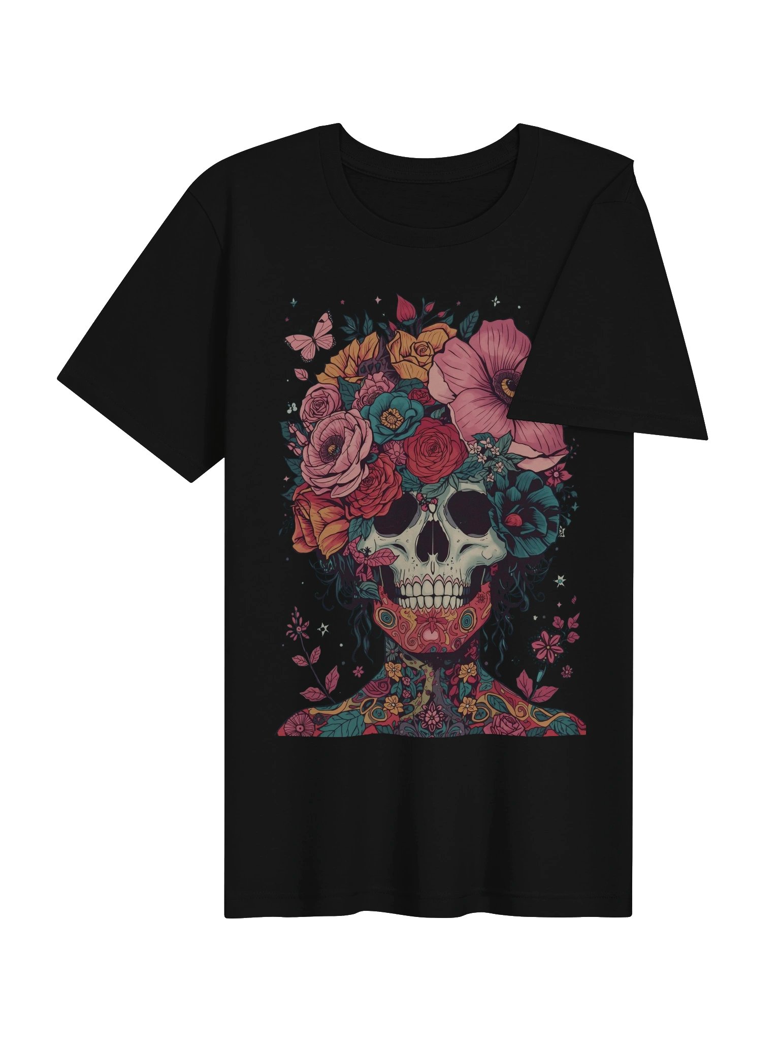 Blooming Skull Crown Supersoft Tee product image (7)
