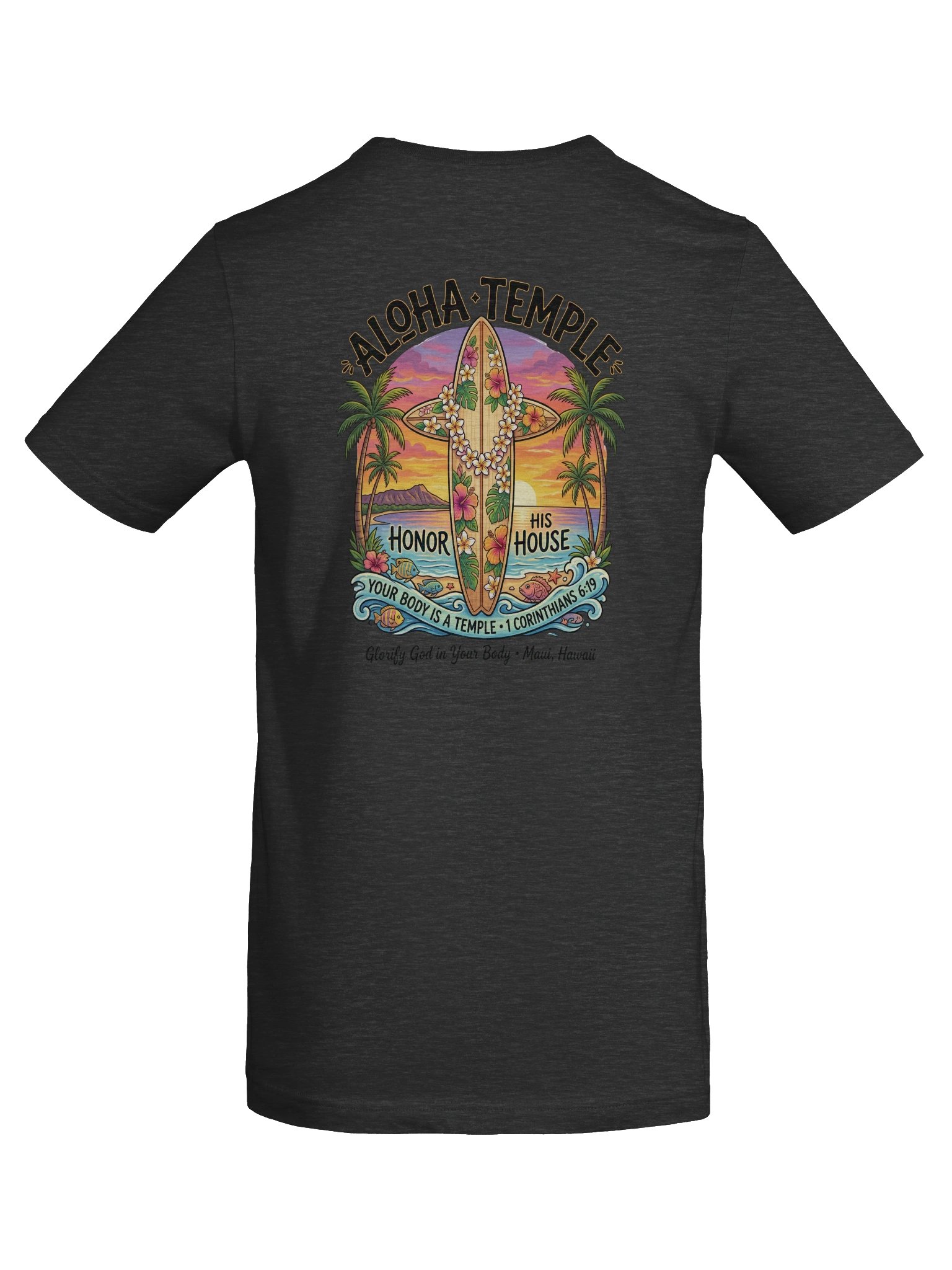 His House Unisex "Aloha Temple" T-Shirt product image (6)