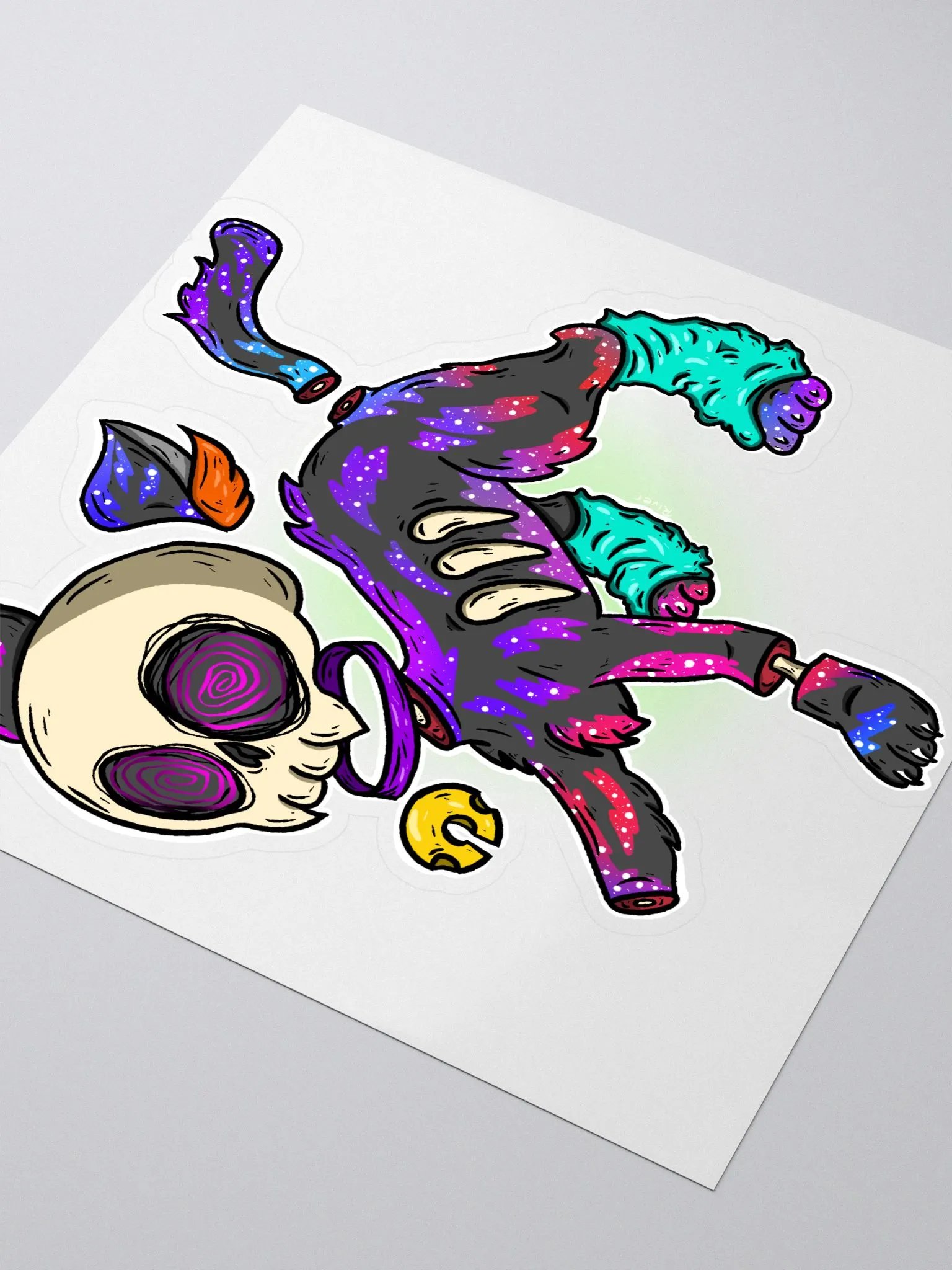 Skull Cat Sticker product image (3)