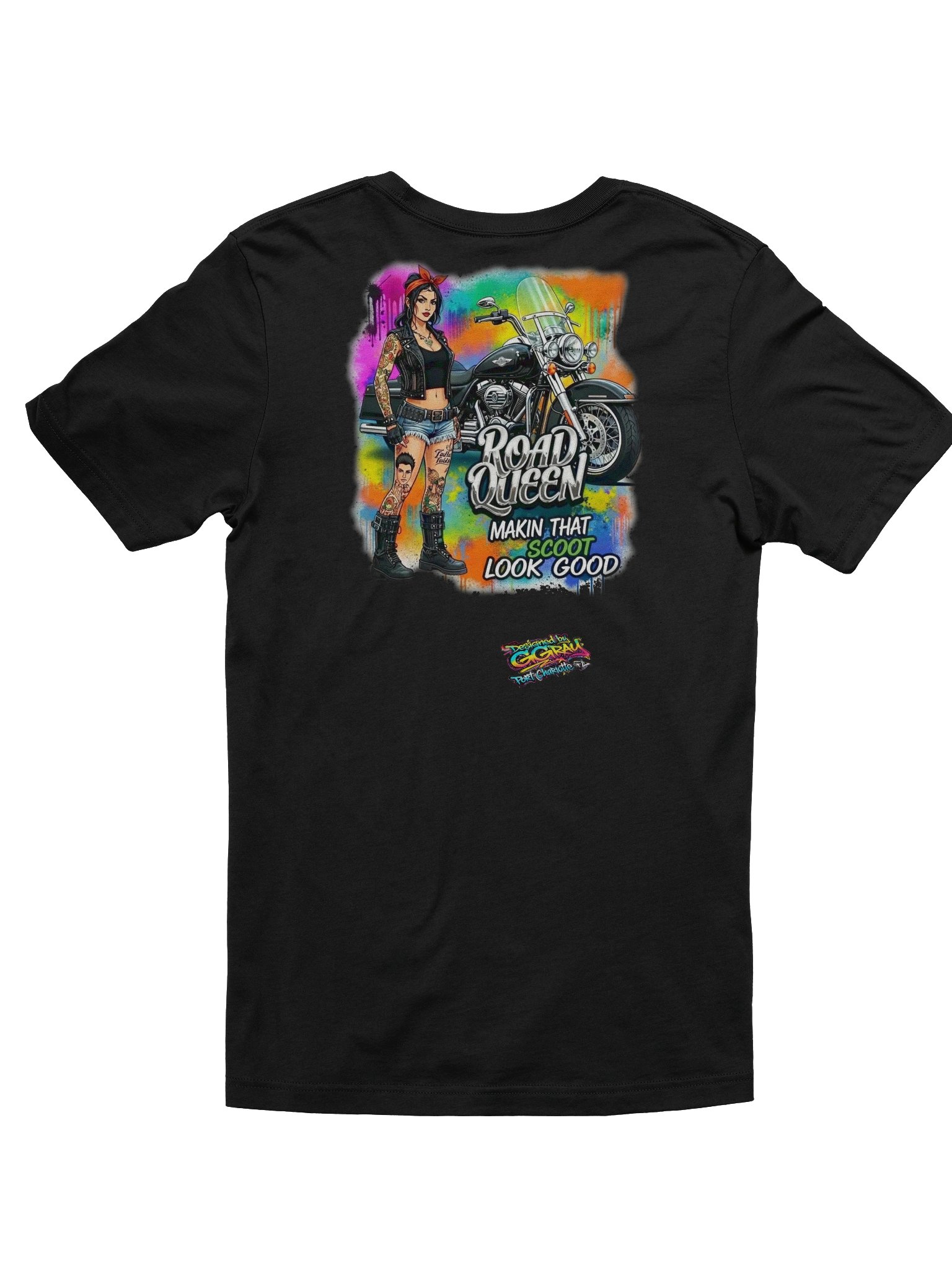 MötoGirl Road Queen T-Shirt product image (2)