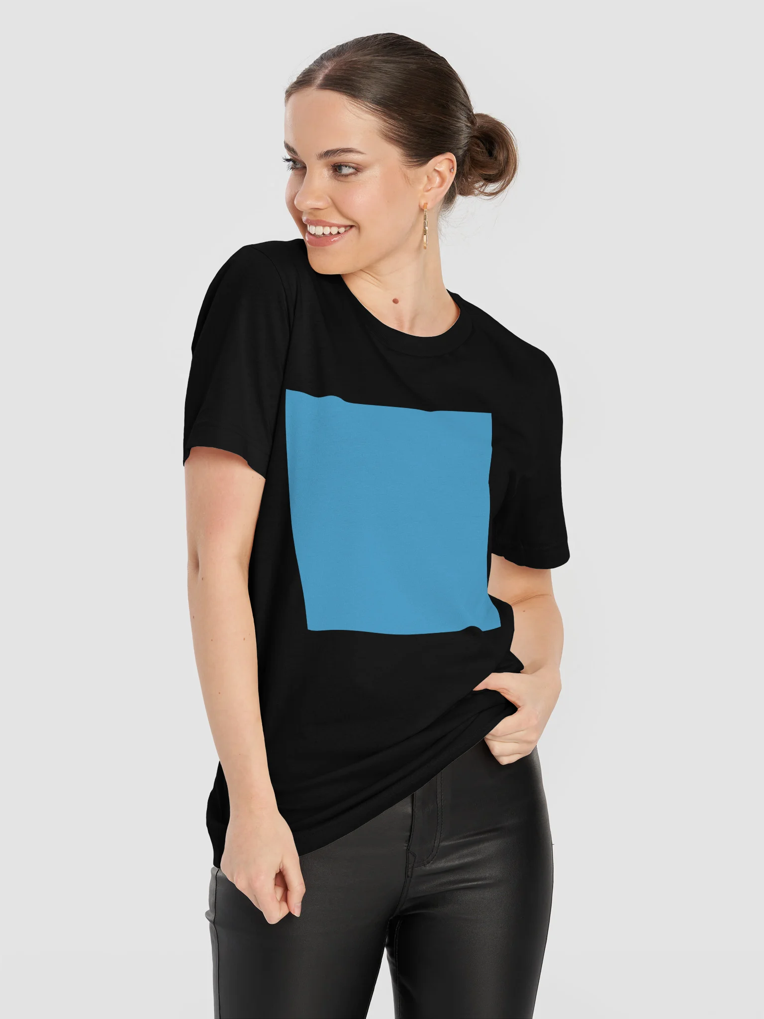 Blue word t-shirt product image (11)