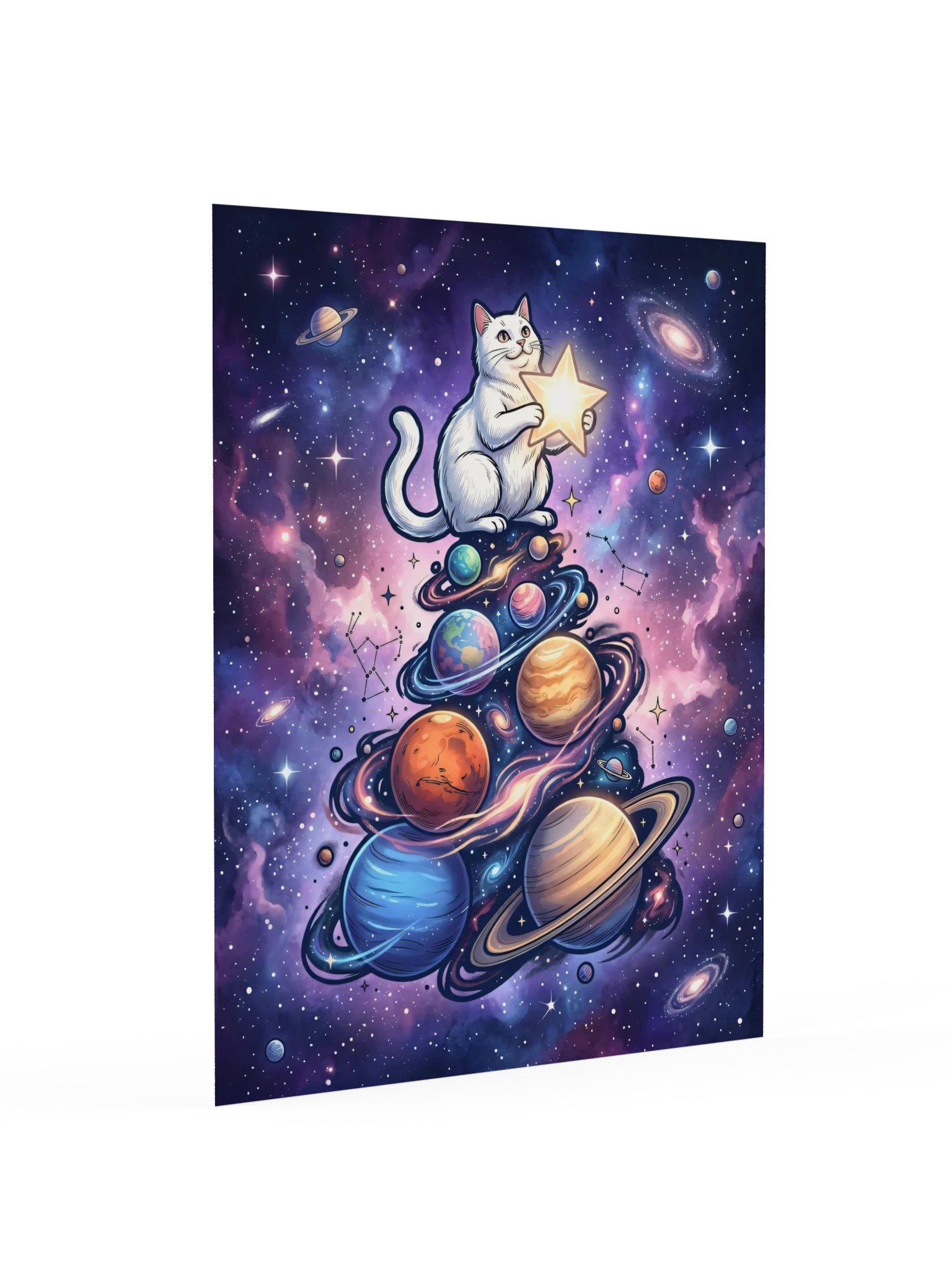 Star Tree Cat Poster product image (16)
