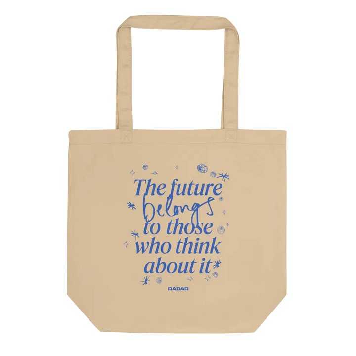 Future Tote Bag - Cream & Blue product image (1)