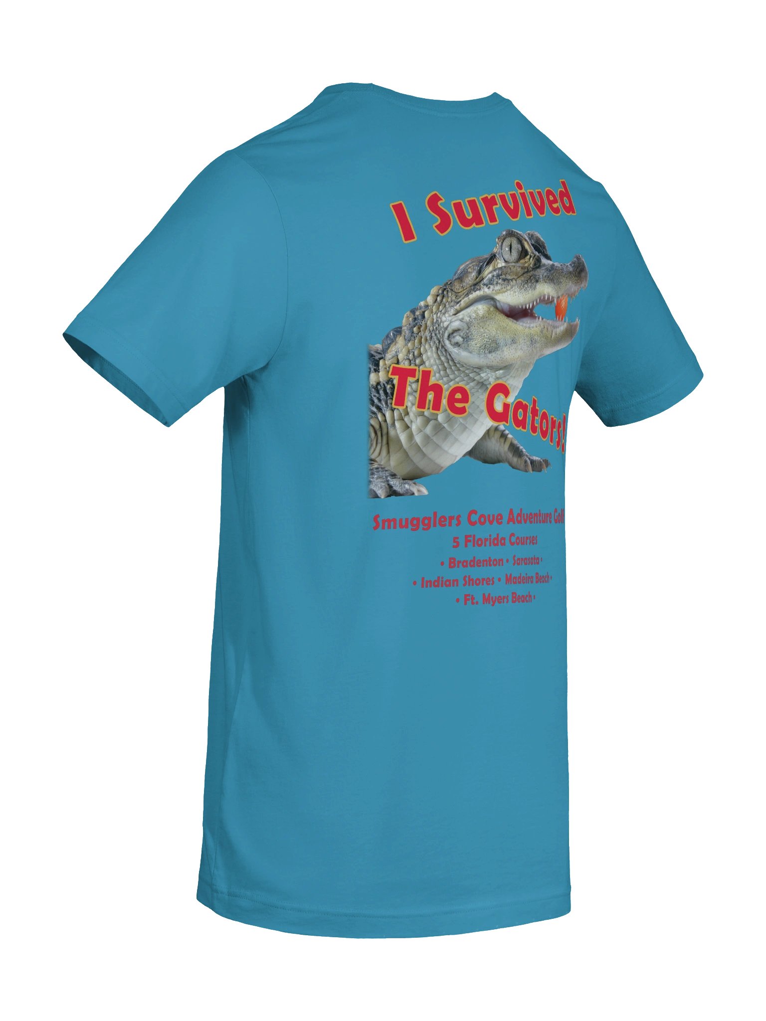 "I Survived the Gators" Cotton Tee - Back Graphic product image (34)