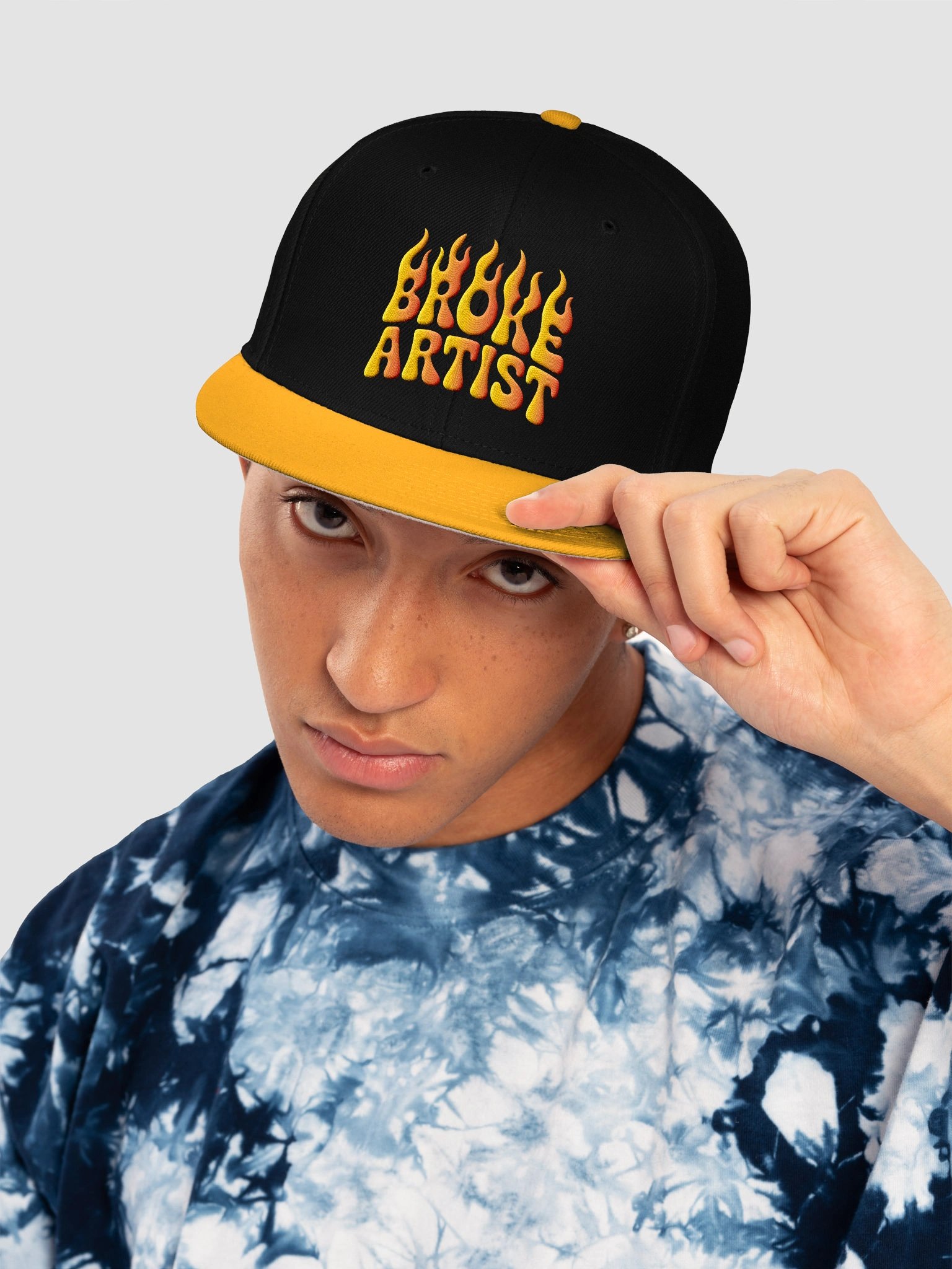Flaming Broke Artist Snapback product image (5)