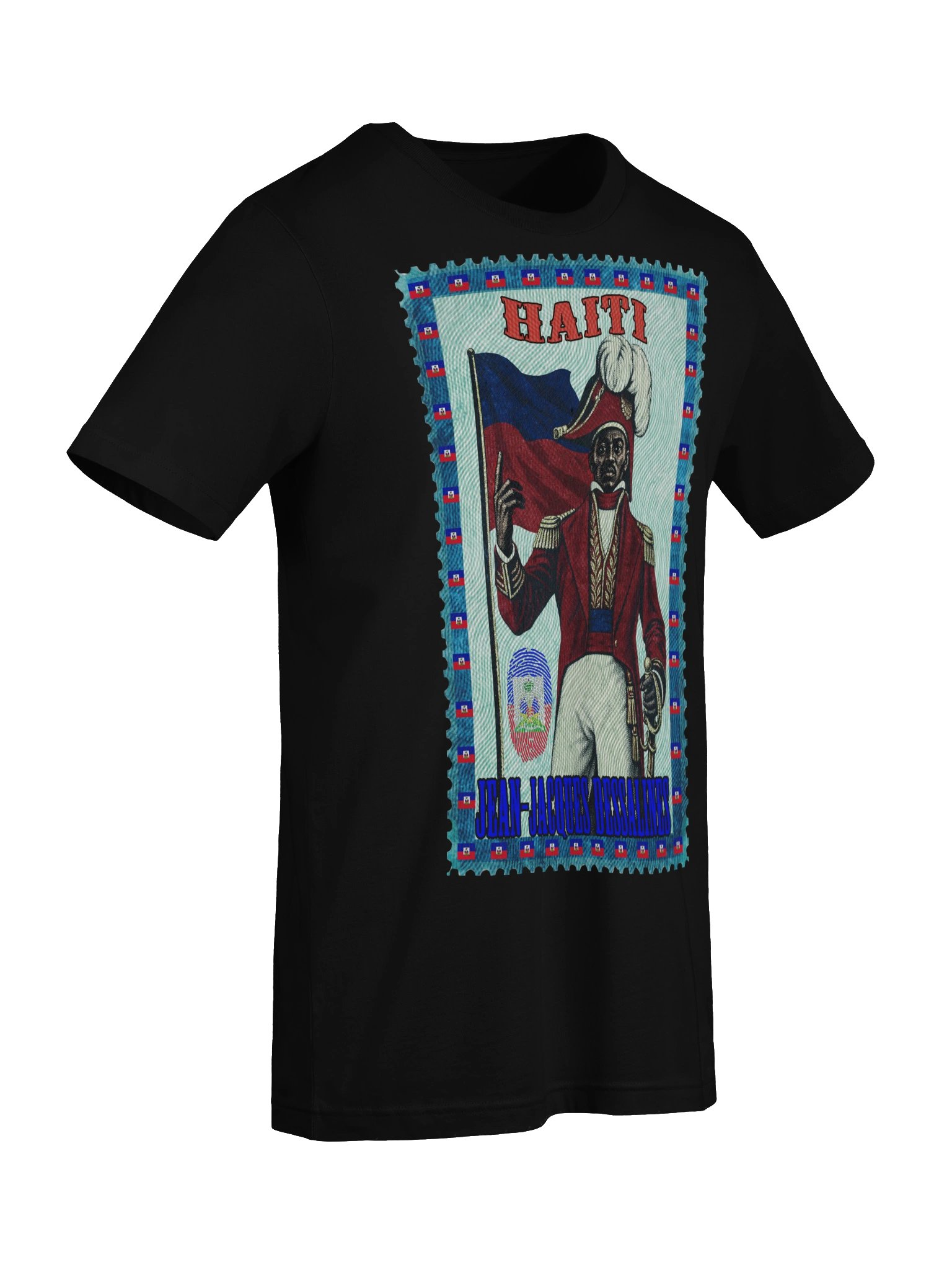 Jean-Jacques Dessalines Haiti Vintage Stamp T-Shirt product image (5)