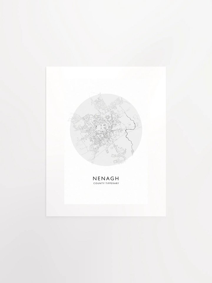 Nenagh: Unframed Poster Map (Circular) product image (1)