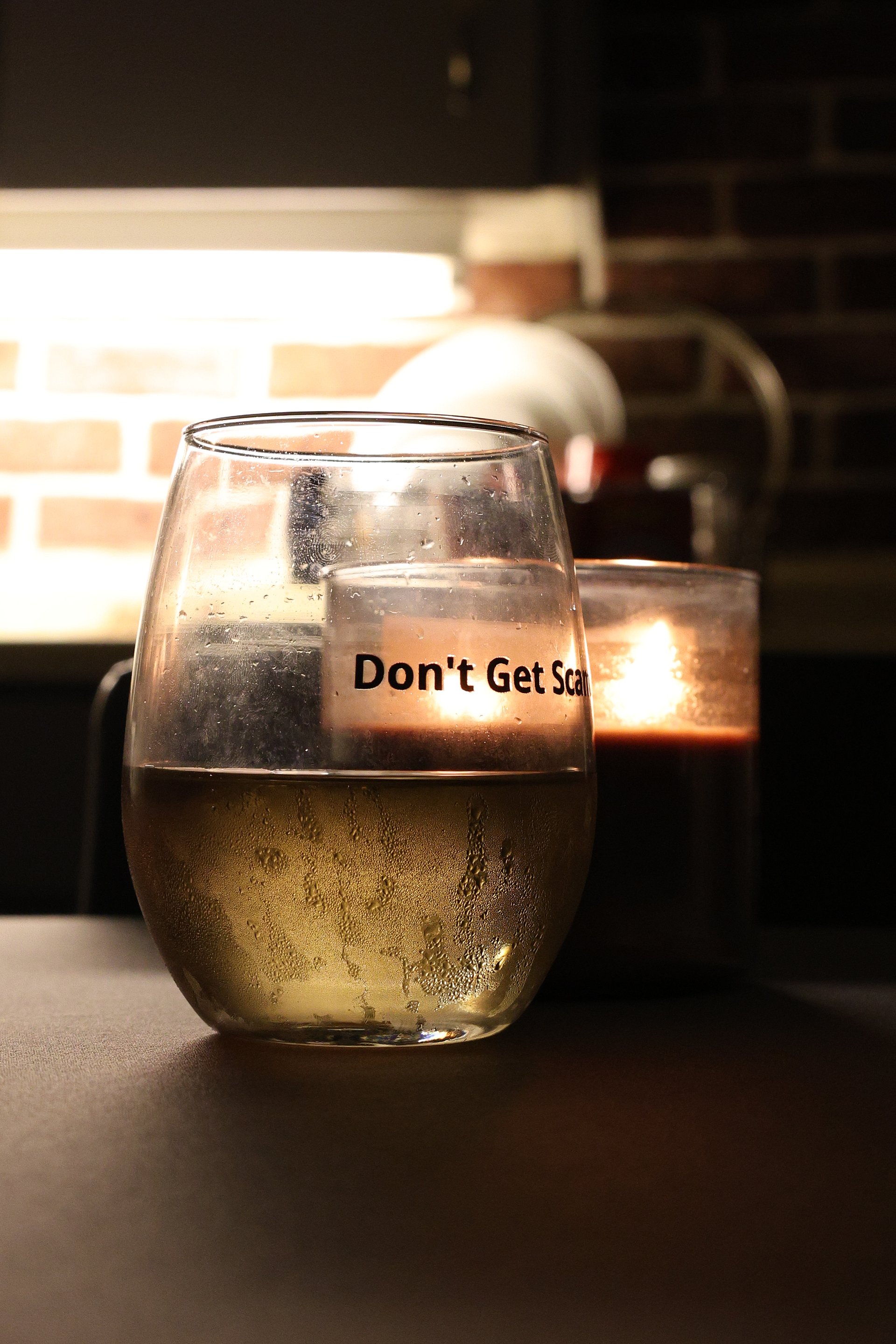 Don't Get Scammed! - Stemless Wine Glass product image (9)